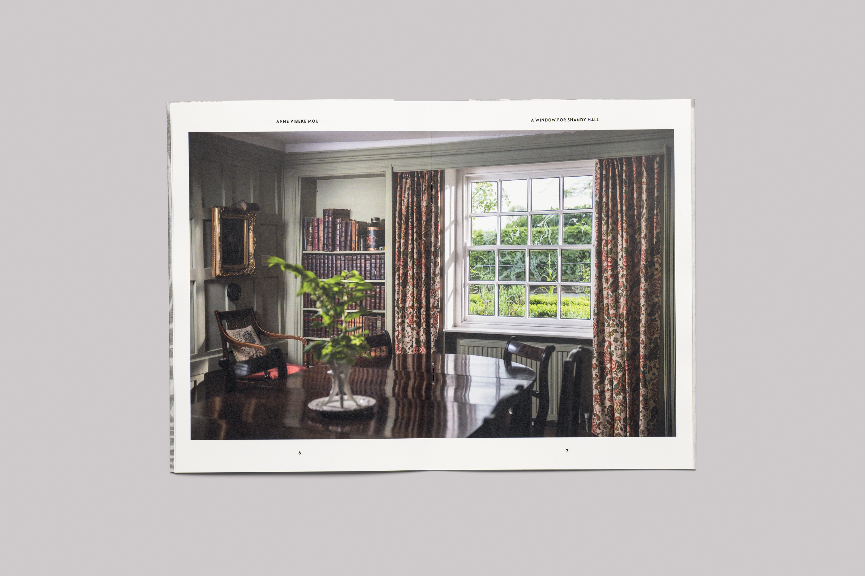 Publication and Catalogue Design for Anne Vibeke Mou, A Window for Shandy Hall