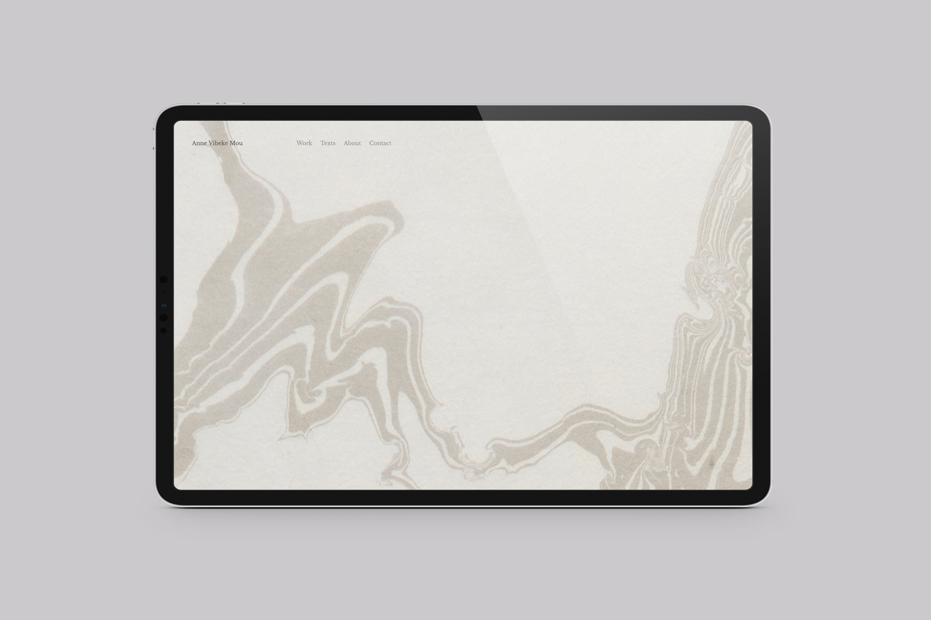 Website Design for contemporary artist Anne Vibeke Mou 