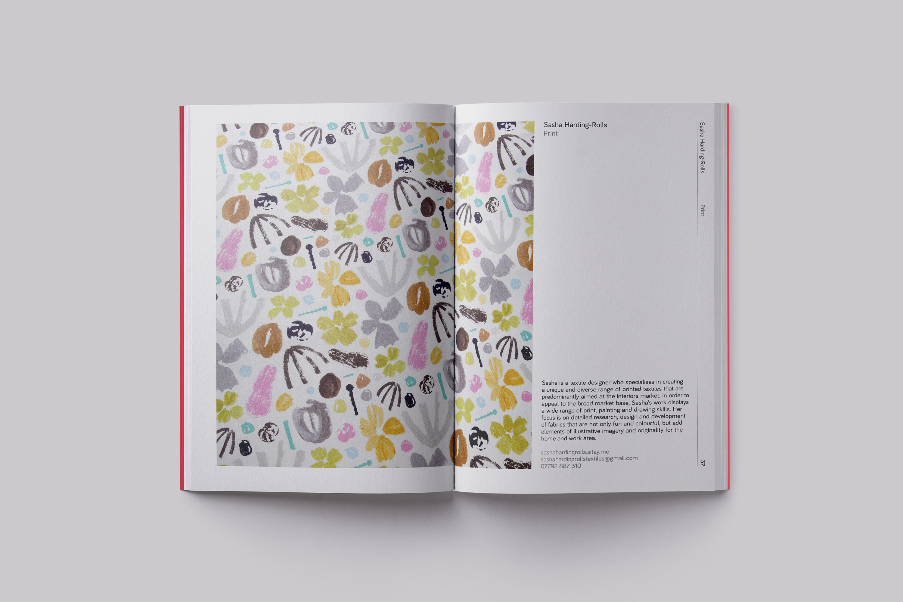 Catalogue Design for the BA(Hons) Textile Design course at Falmouth University
