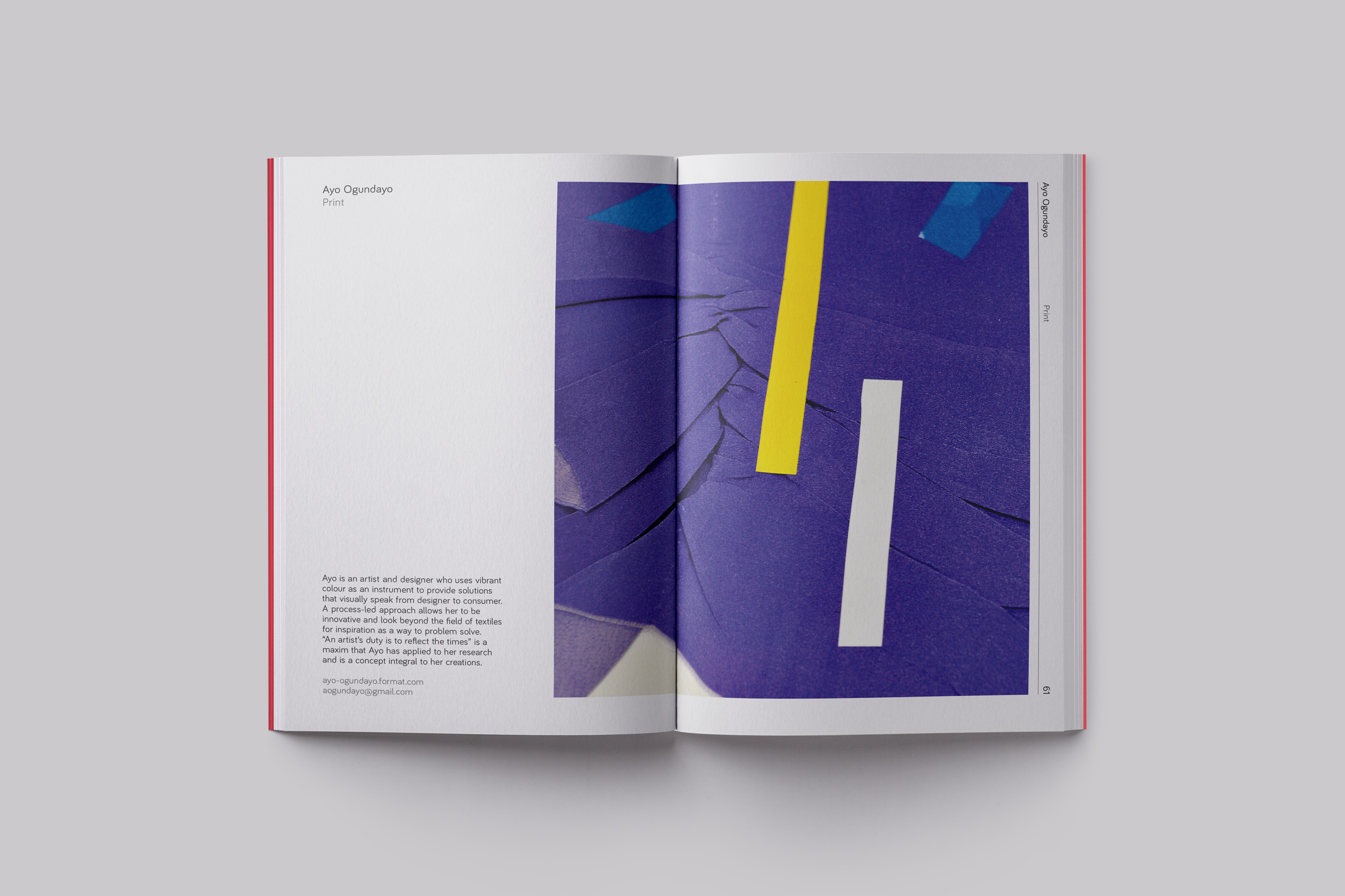 Catalogue Design for the BA(Hons) Textile Design course at Falmouth University