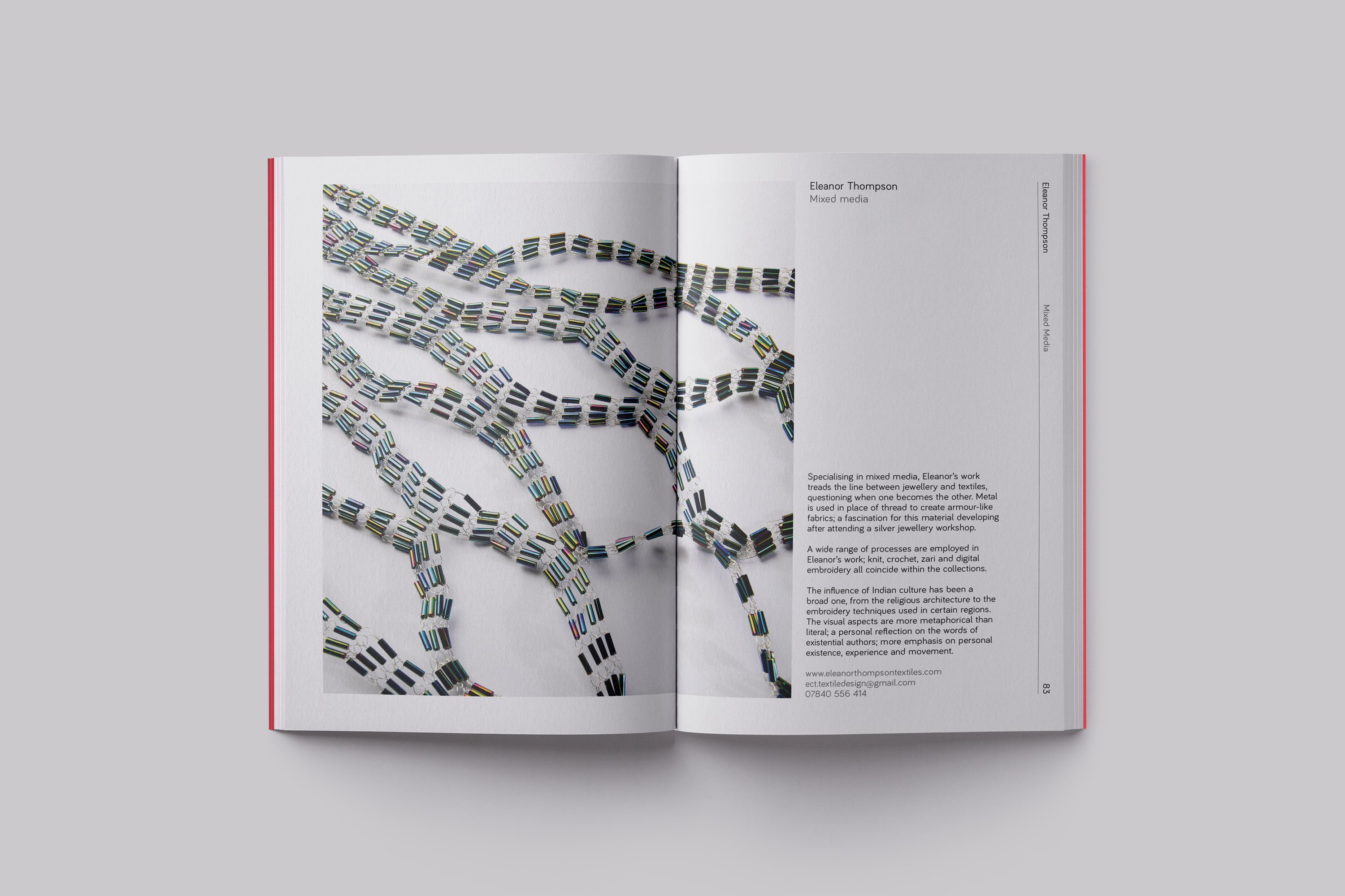 Catalogue Design for the BA(Hons) Textile Design course at Falmouth University