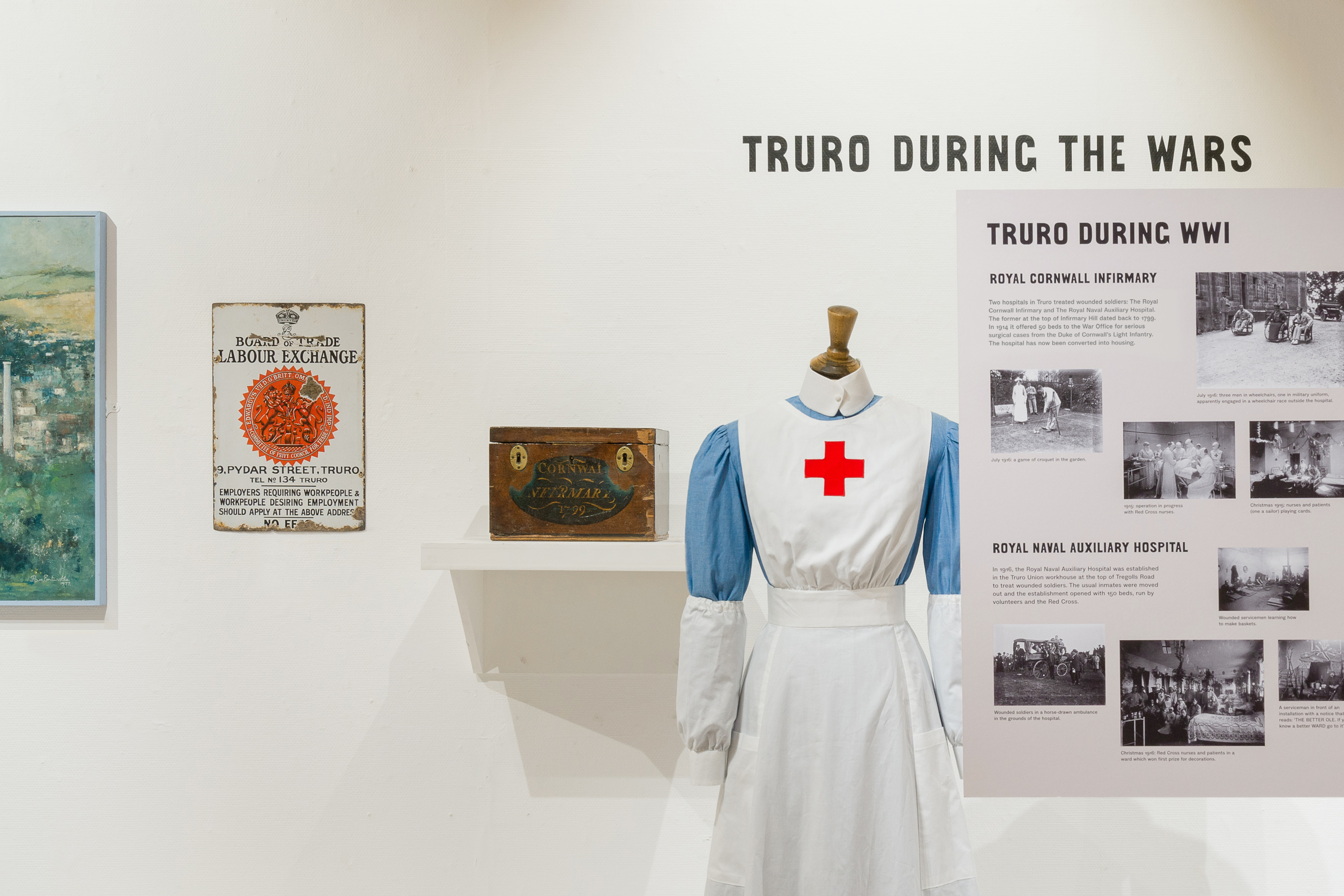 Exhibition design and custom typeface design for Glimpsing Truro’s Past at Royal Cornwall Museum, Truro, Cornwall, UK