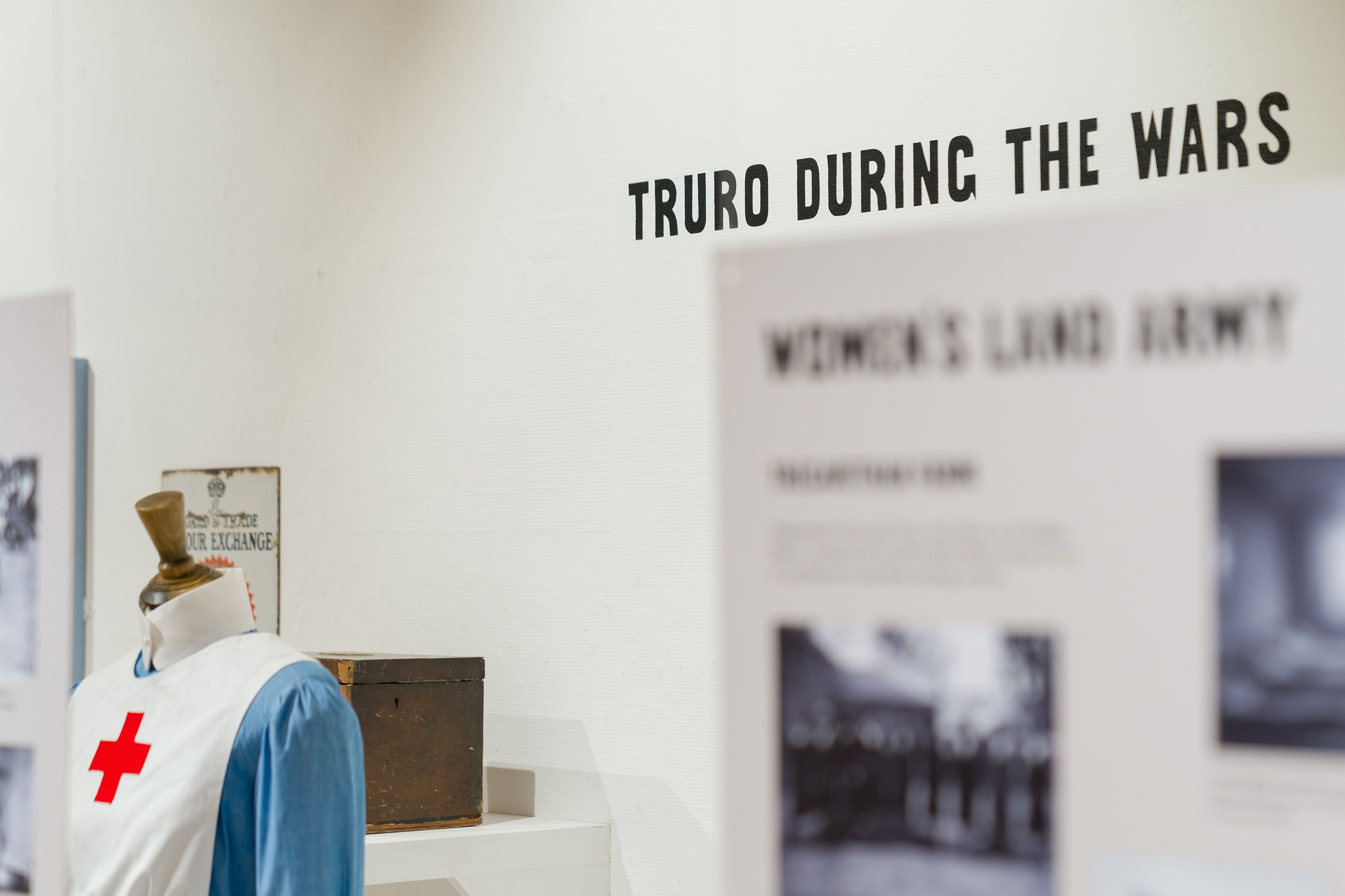 Exhibition design and custom typeface design for Glimpsing Truro’s Past at Royal Cornwall Museum, Truro, Cornwall, UK