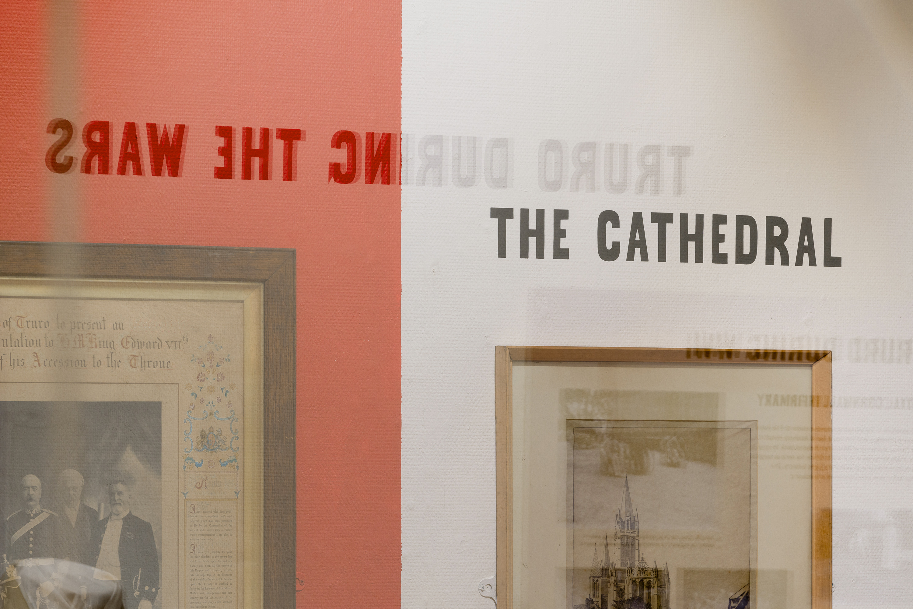 Exhibition design and custom typeface design for Glimpsing Truro’s Past at Royal Cornwall Museum, Truro, Cornwall, UK