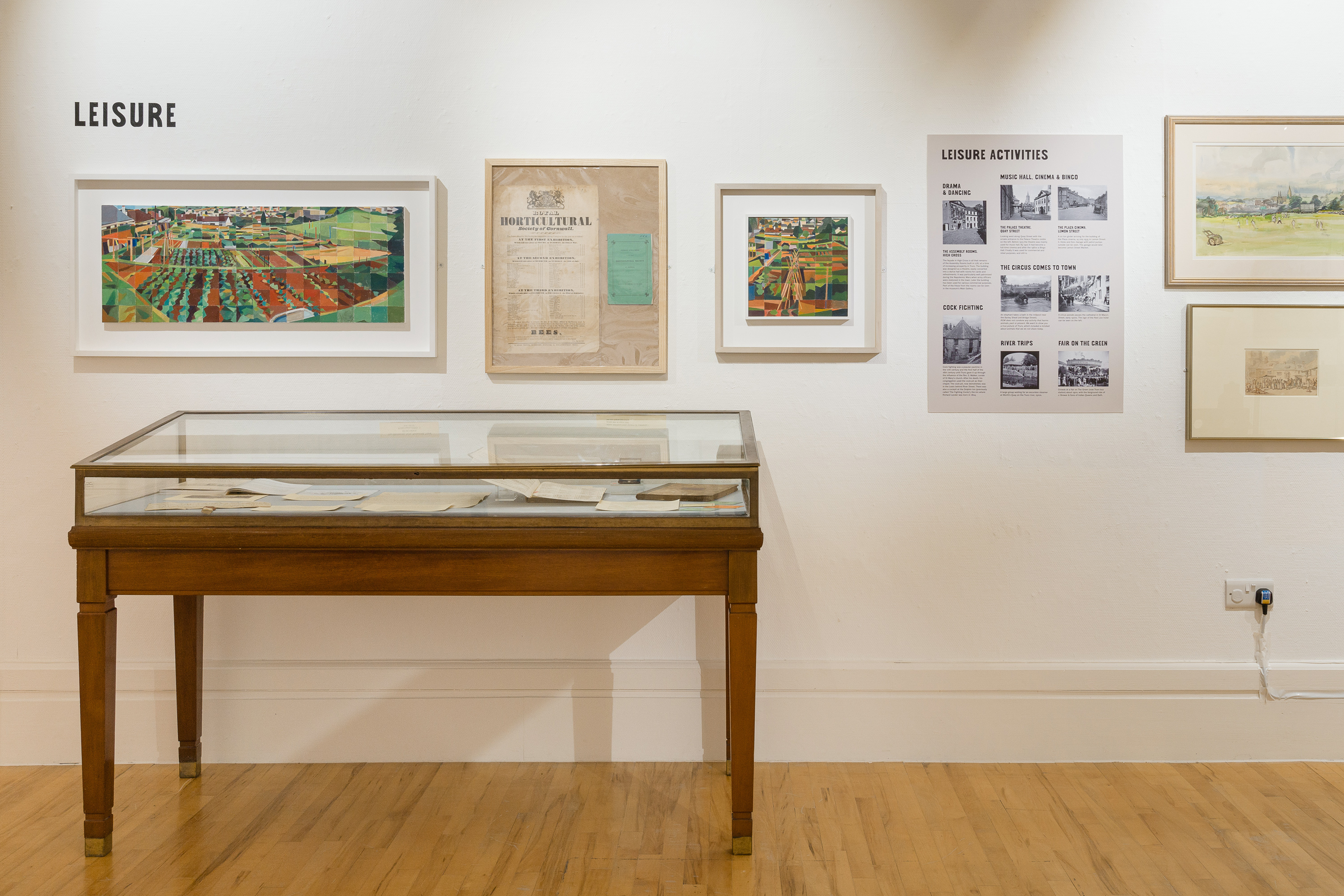 Exhibition design and custom typeface design for Glimpsing Truro’s Past at Royal Cornwall Museum, Truro, Cornwall, UK