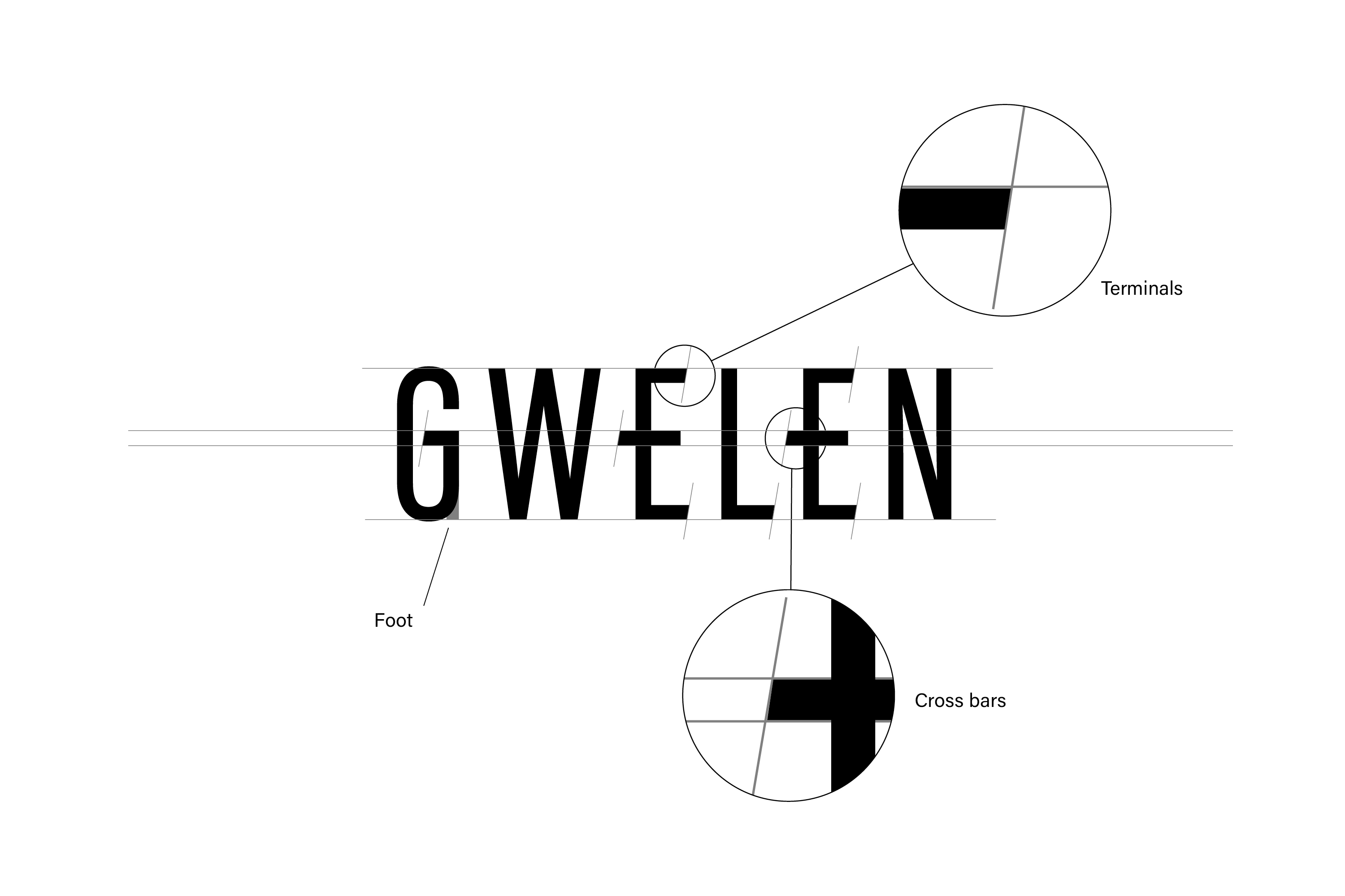 Brand identity design and visual communications for Gwelen, an art installation by Emma Smith