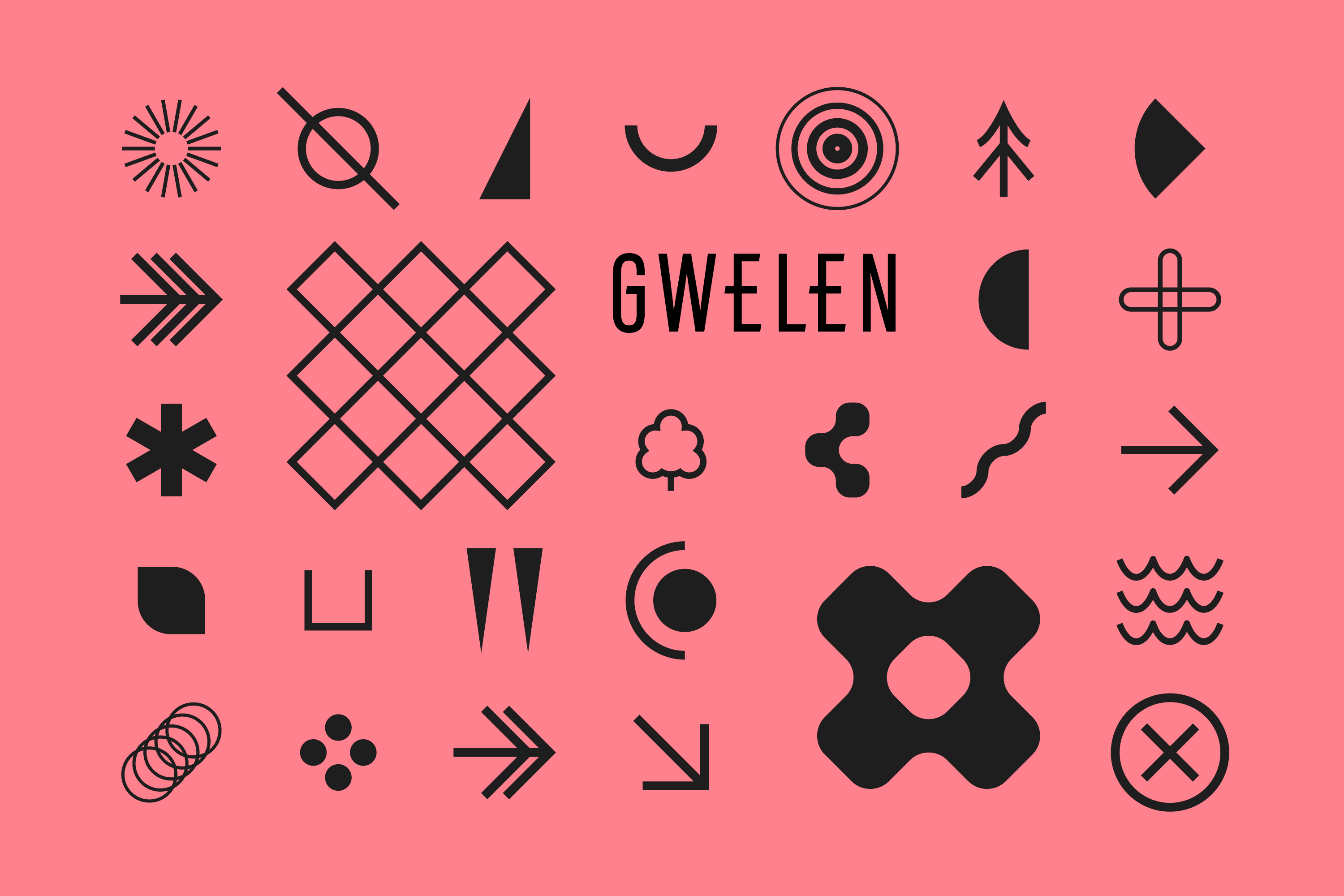 Brand identity design and visual communications for Gwelen, an art installation by Emma Smith