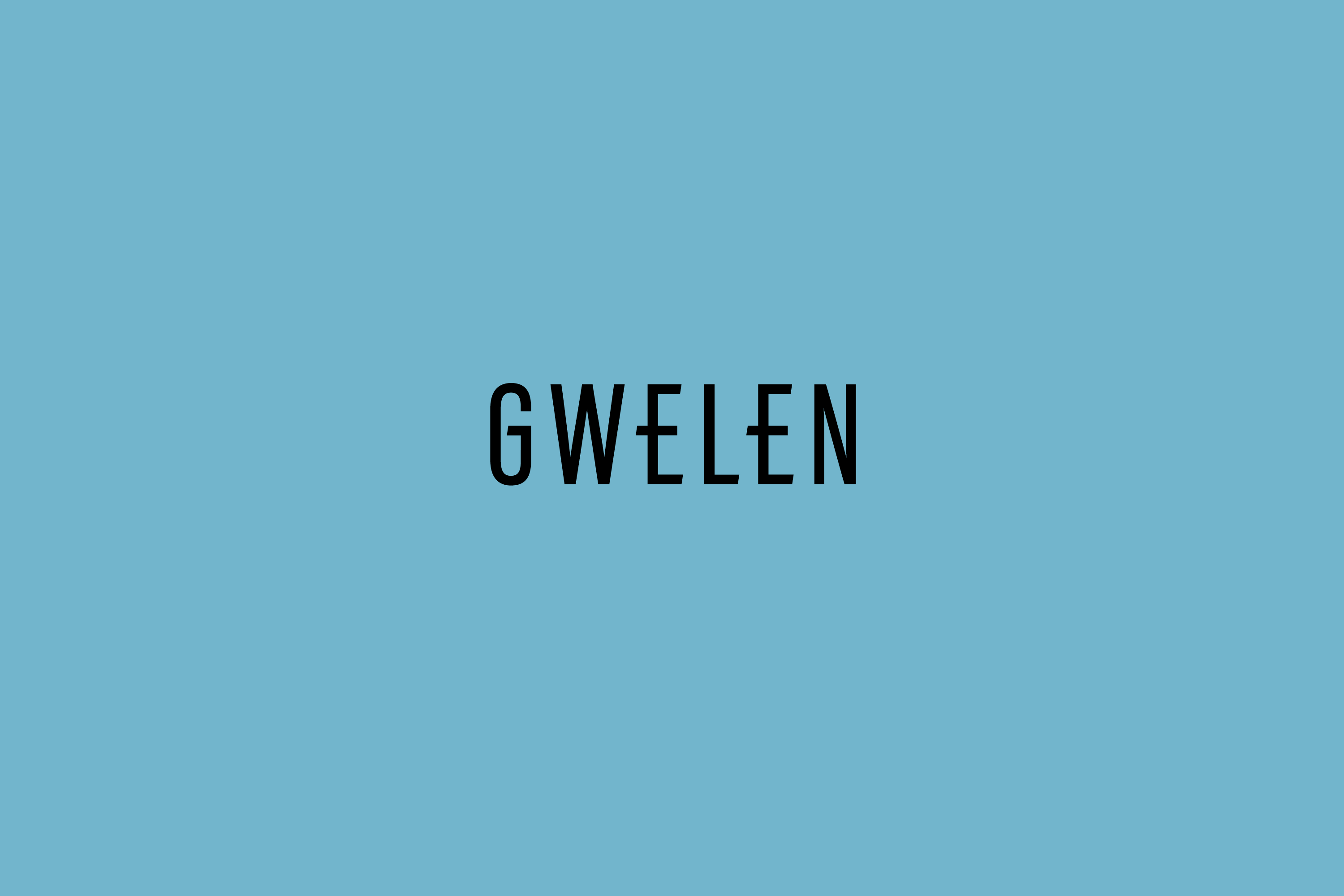 Brand identity design and visual communications for Gwelen, an art installation by Emma Smith