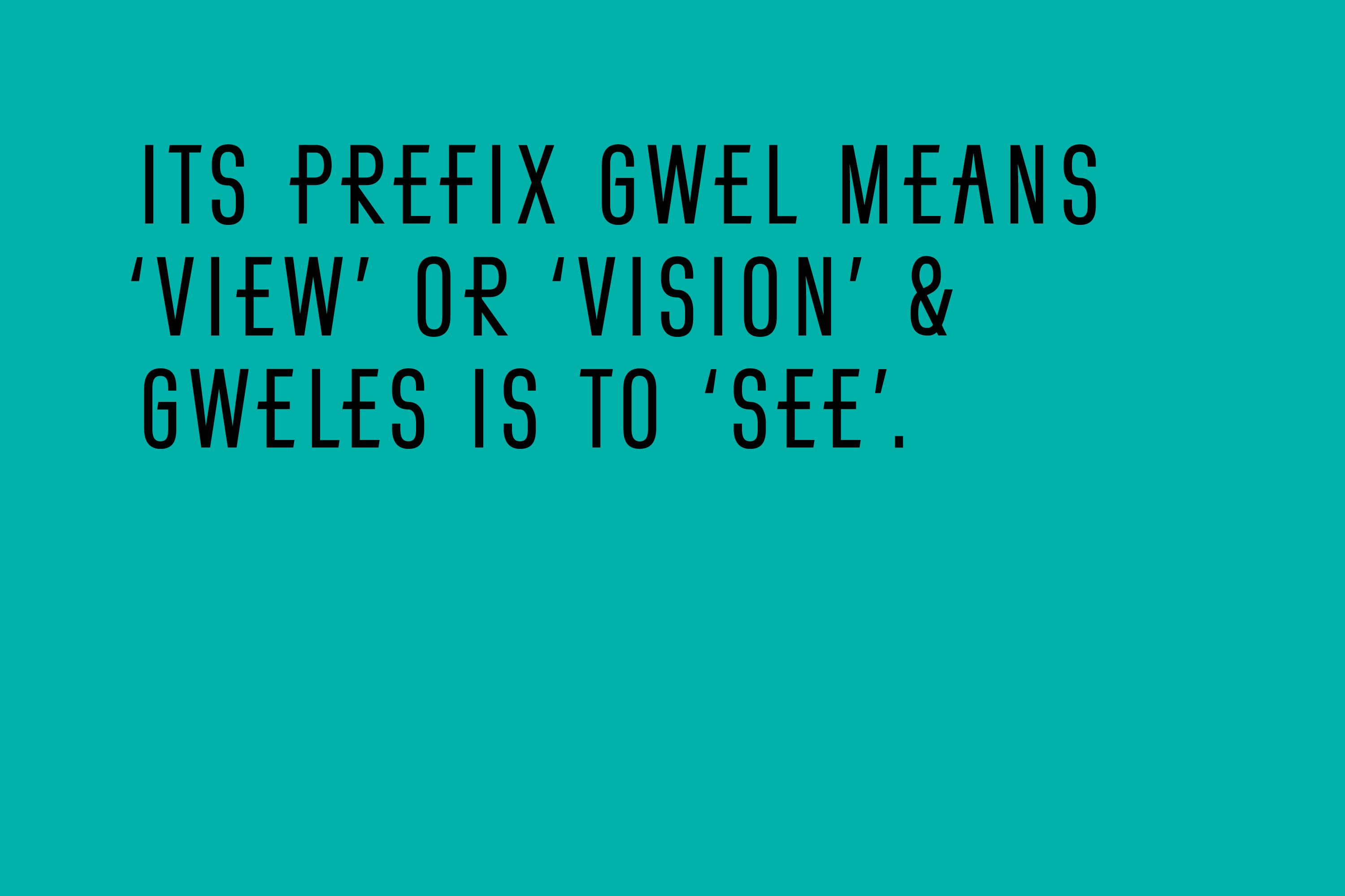 Brand identity design and visual communications for Gwelen, a public artwork by Emma Smith