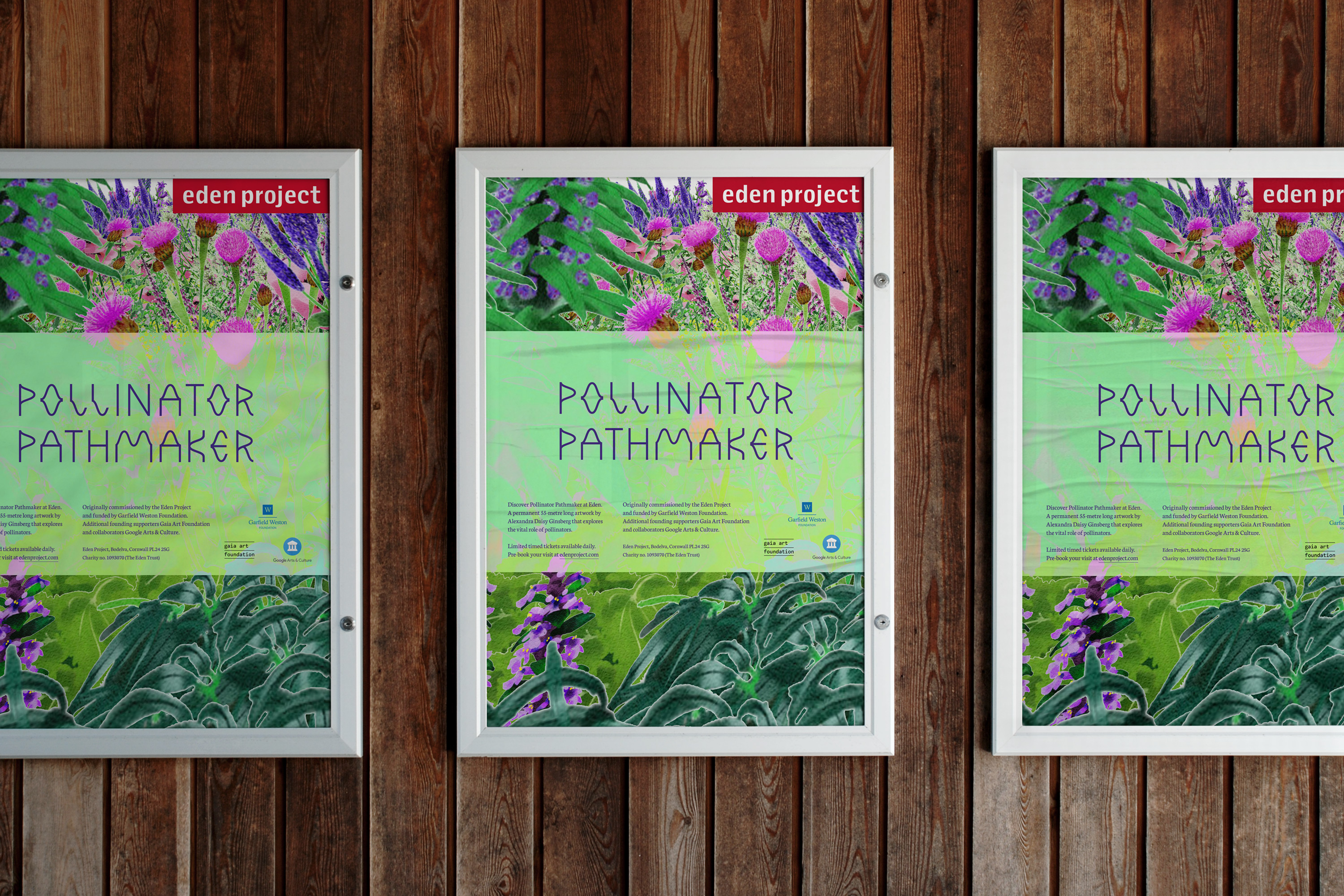 Integrated campaign design for Pollinator Pathmaker, for the Eden Project, Cornwall, UK