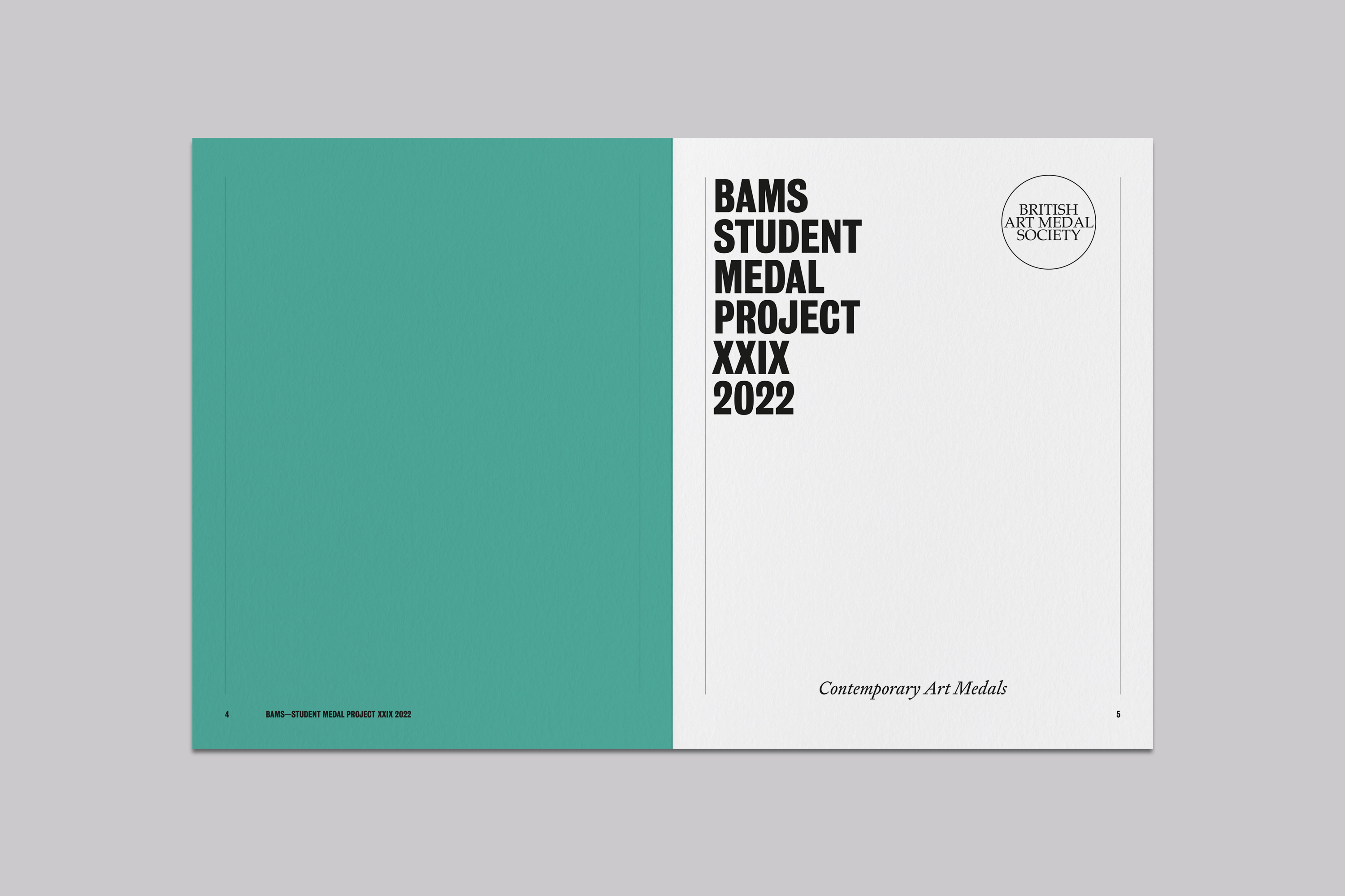 Catalogue Design and Art Direction for the Student Medal Project for the British Art Medal Society at the British Museum