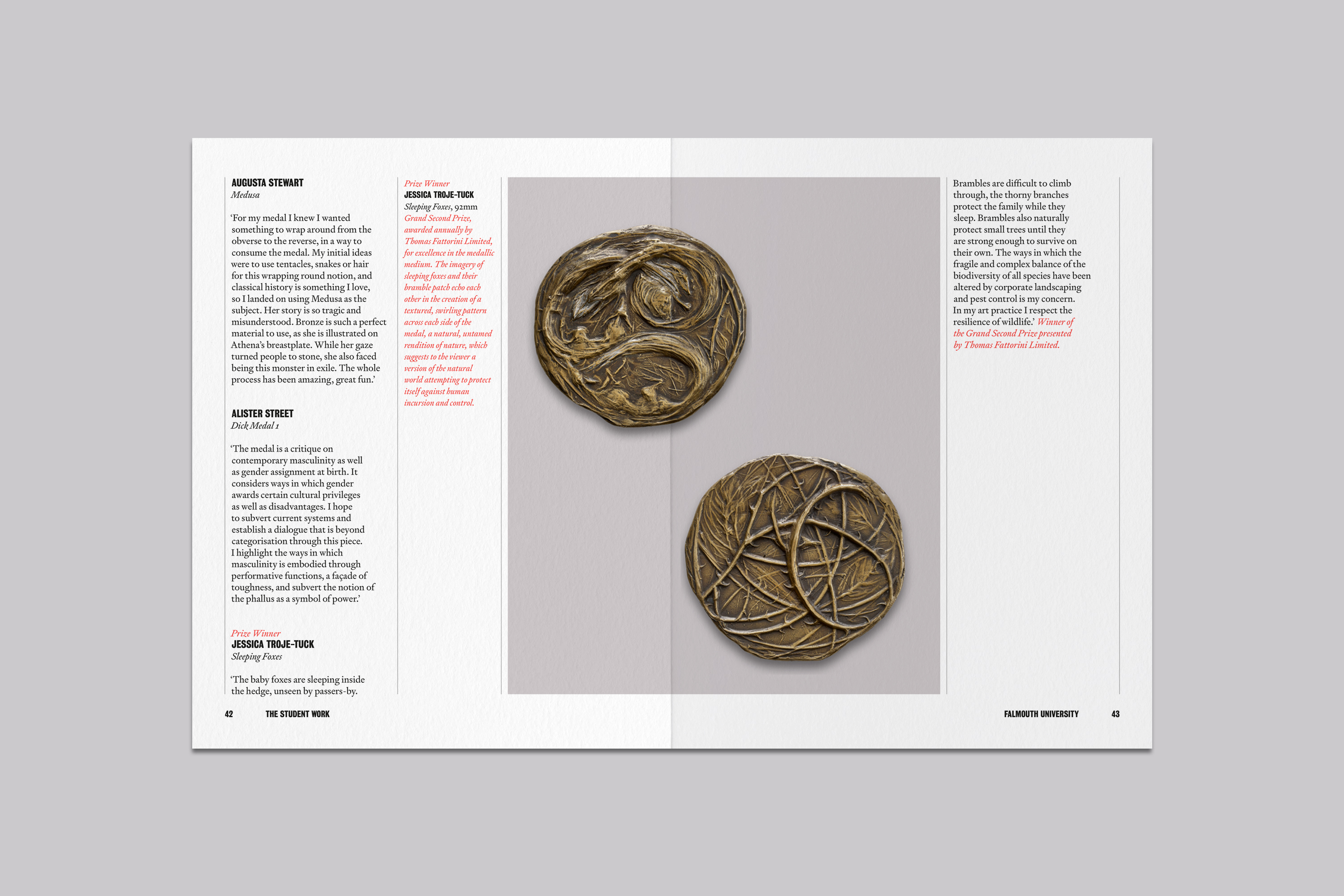 Catalogue Design and Art Direction for the Student Medal Project for the British Art Medal Society at the British Museum