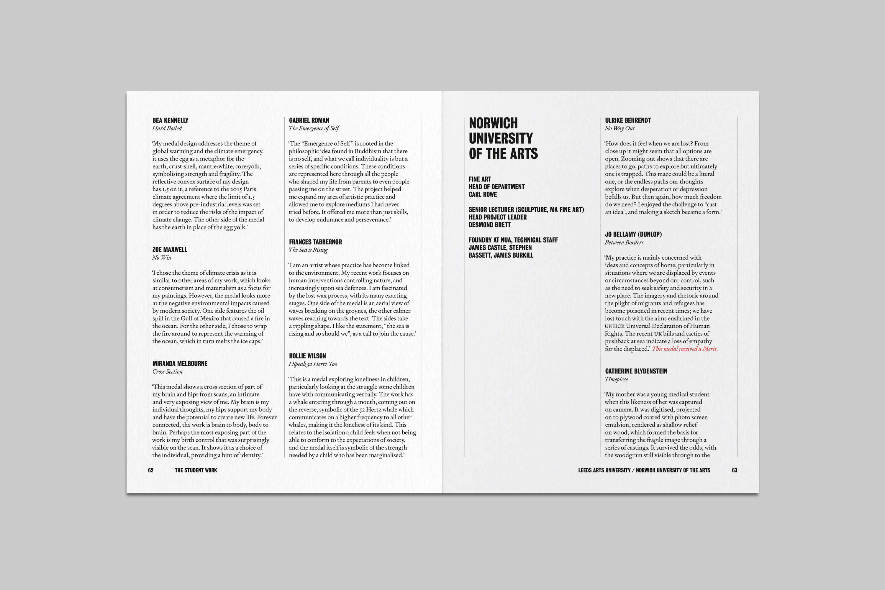 Catalogue Design and Art Direction for the Student Medal Project for the British Art Medal Society at the British Museum