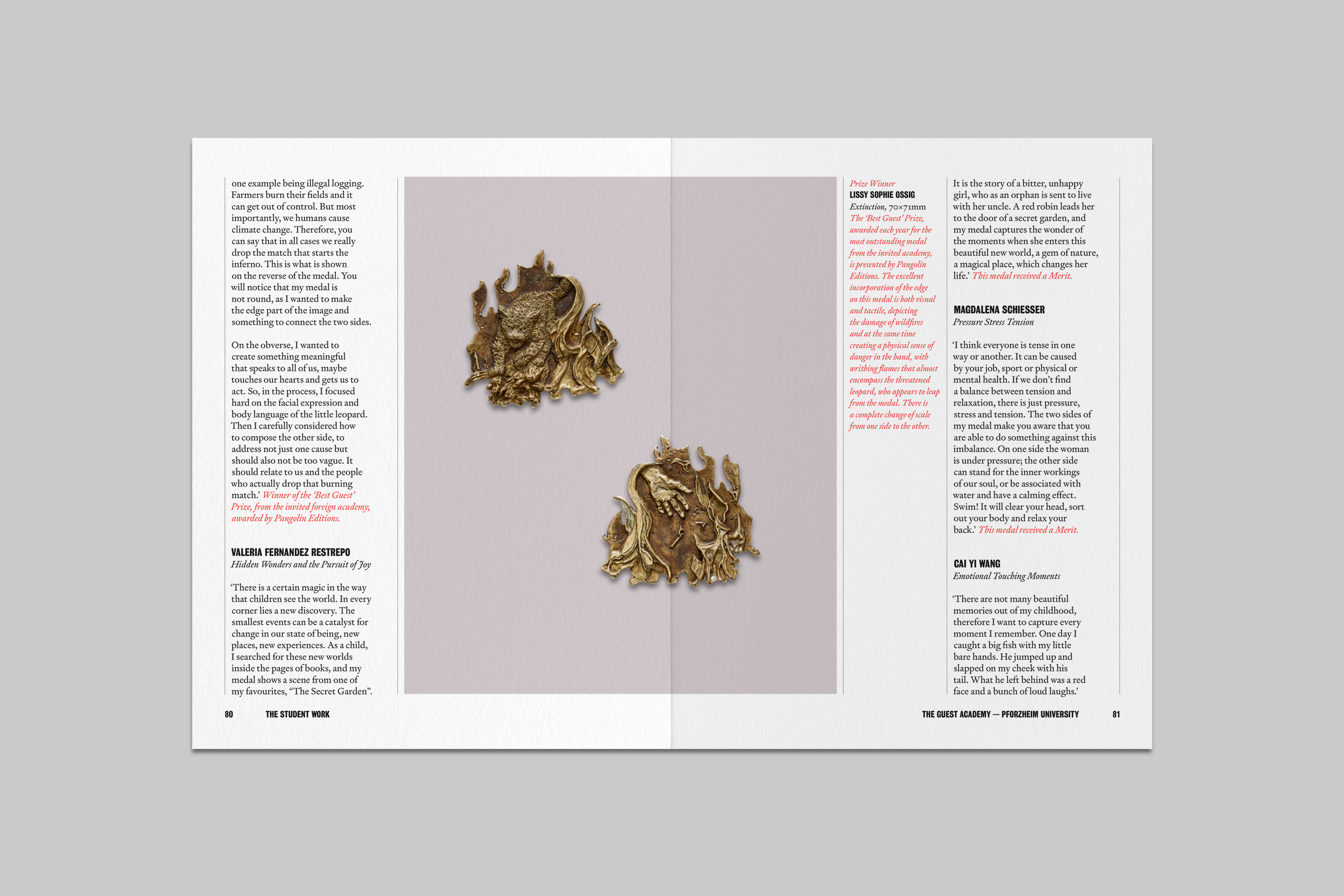 Catalogue Design and Art Direction for the Student Medal Project for the British Art Medal Society at the British Museum