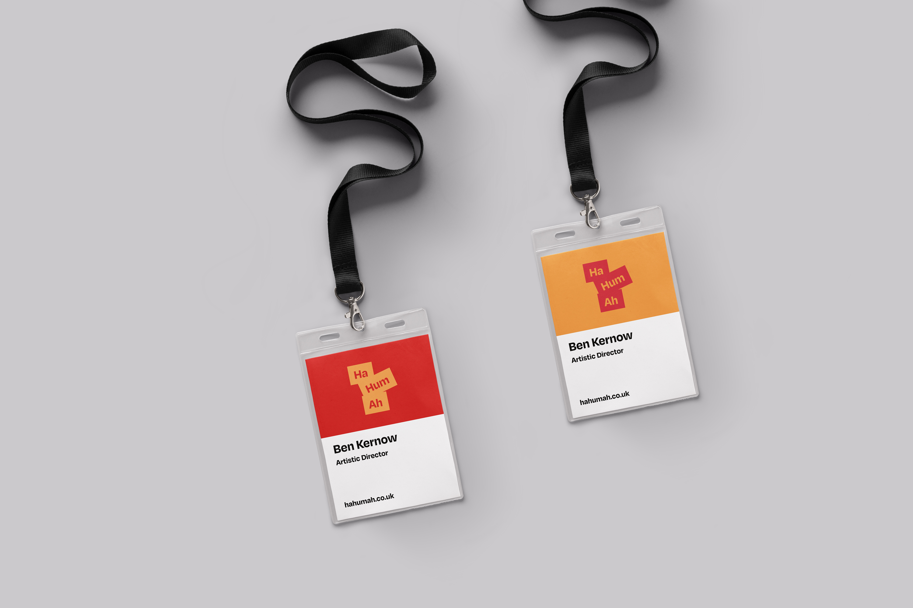 Brand identity design and visual communication design for the award-winning Cornwall-based theatre and film company Ha Hum Ah.