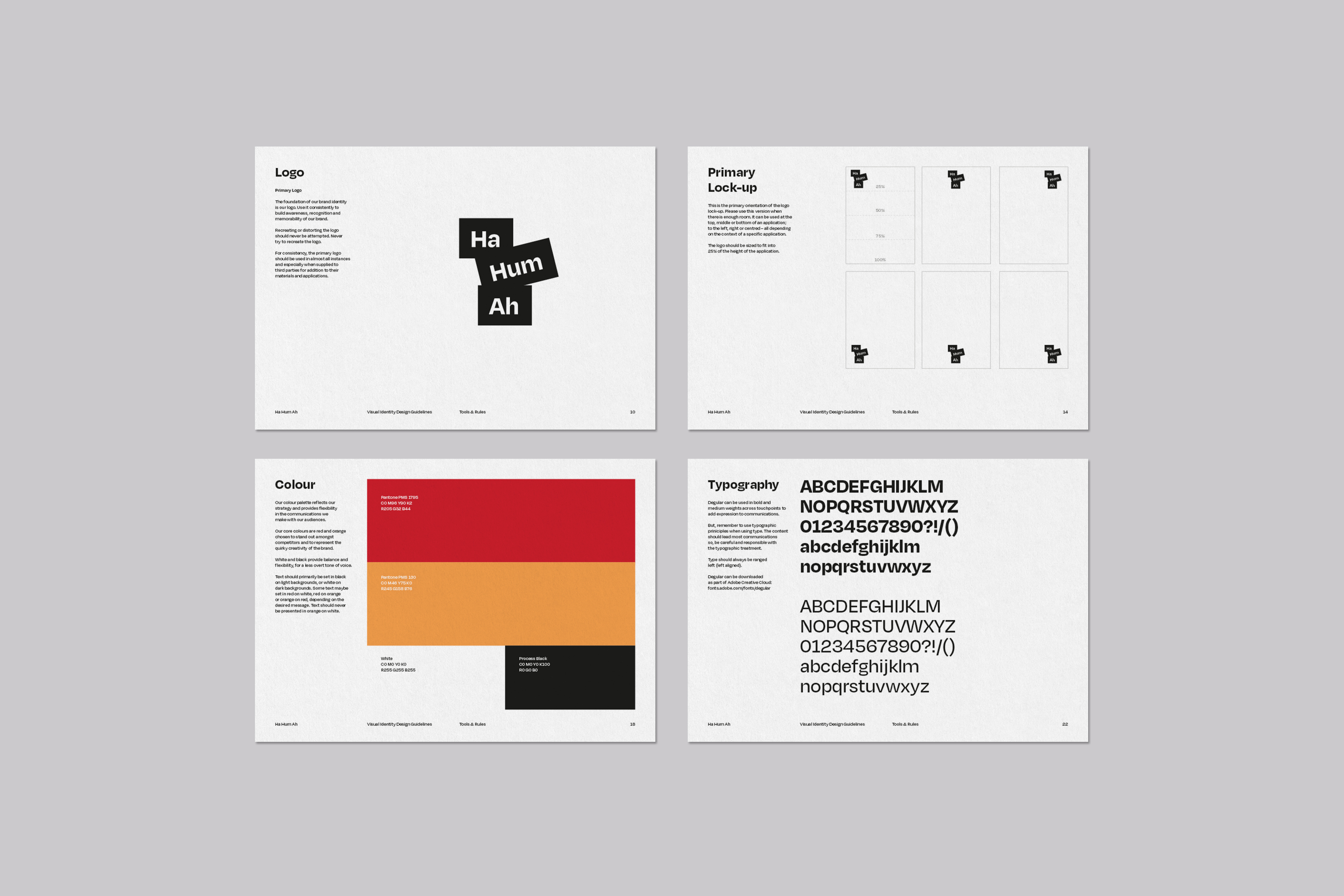 Brand identity design and visual communication design for the award-winning Cornwall-based theatre and film company Ha Hum Ah.