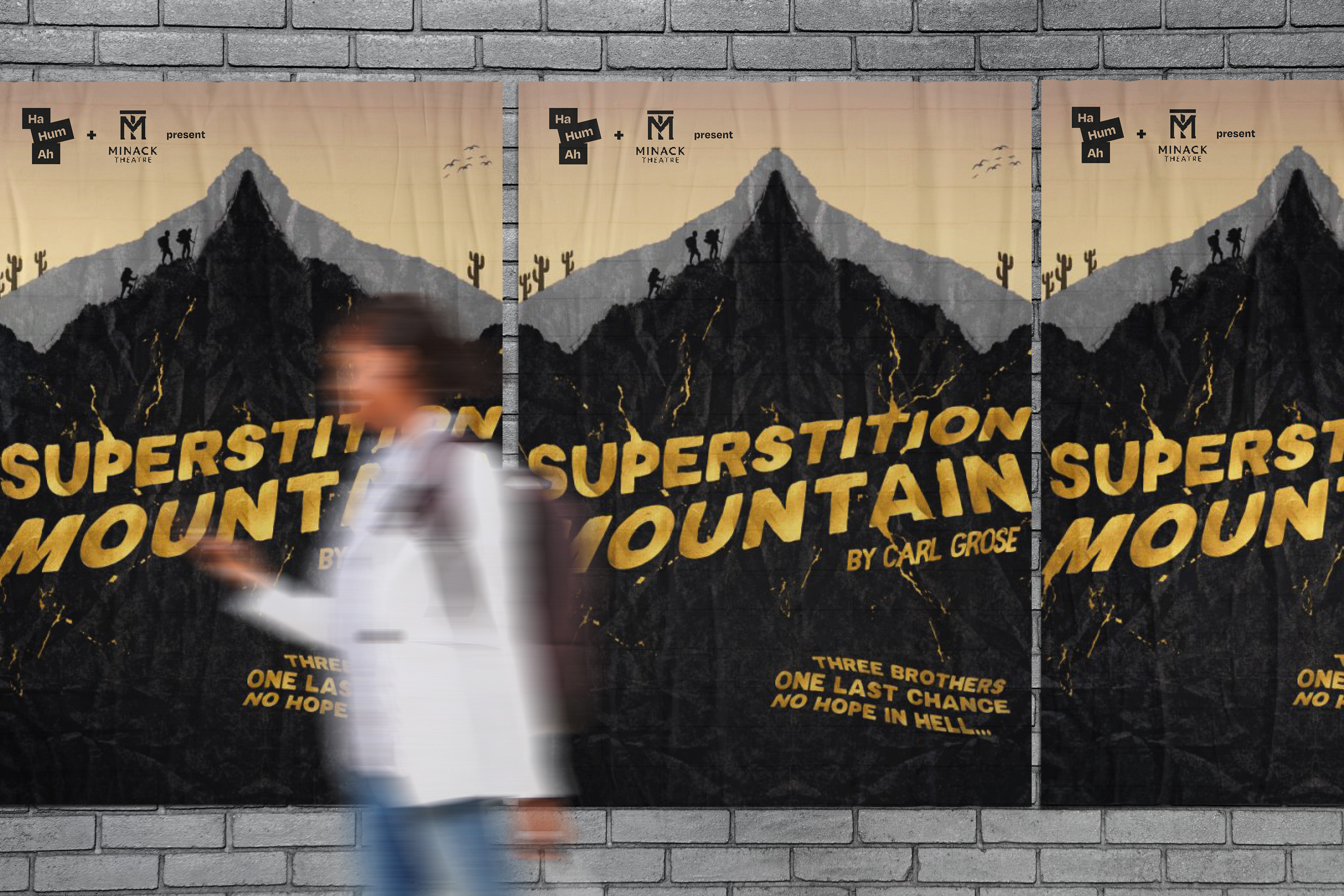 Brand identity design and visual communication design for the award-winning Cornwall-based theatre and film company Ha Hum Ah.