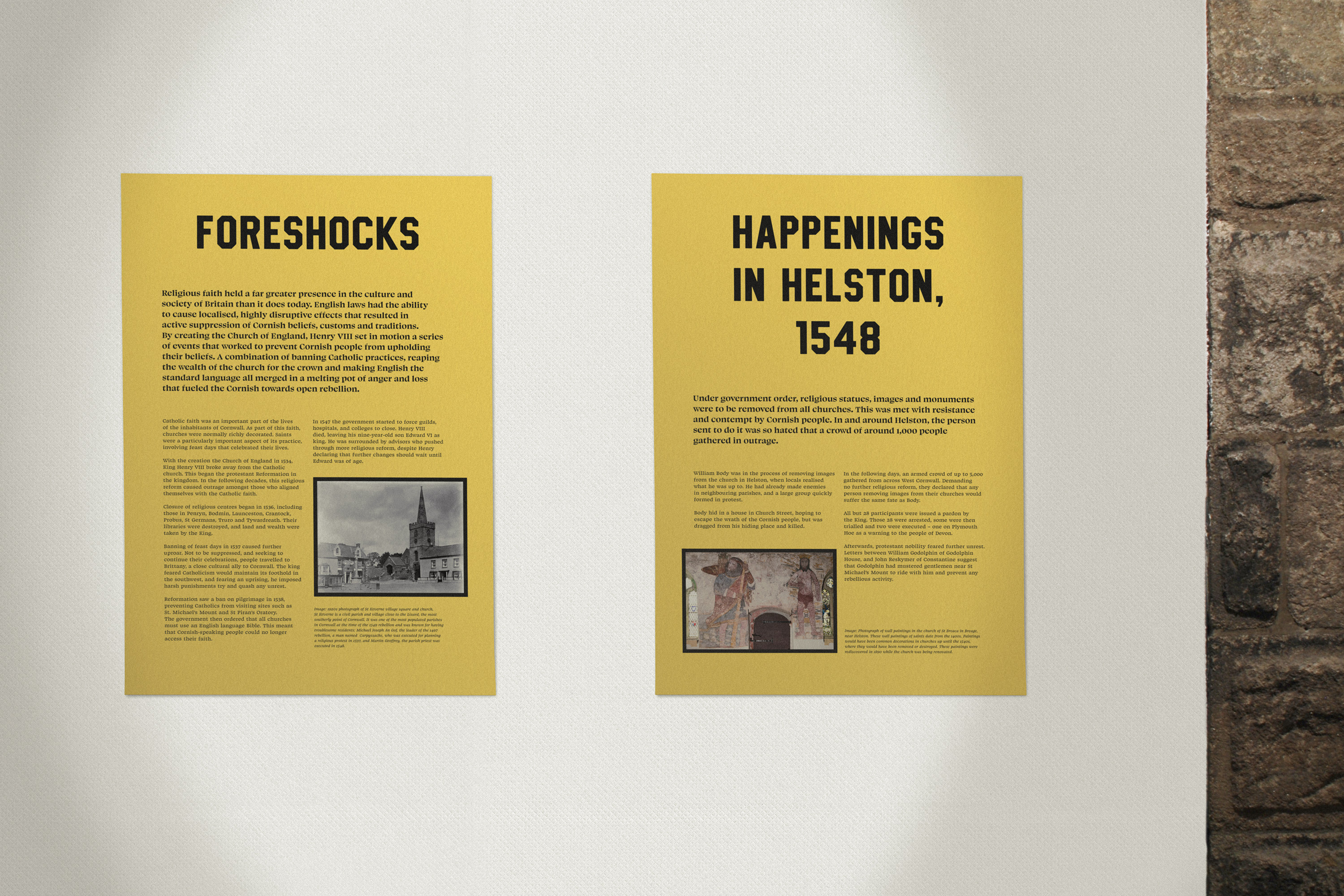 Exhibition and interpretation design for Rebel Voices at Royal Cornwall Museum, in Truro, Cornwall