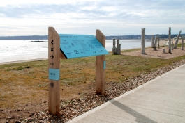 Interpretation design for Gwelen, a public artwork in Mount’s Bay, Cornwall, UK, by artist Emma Smith.