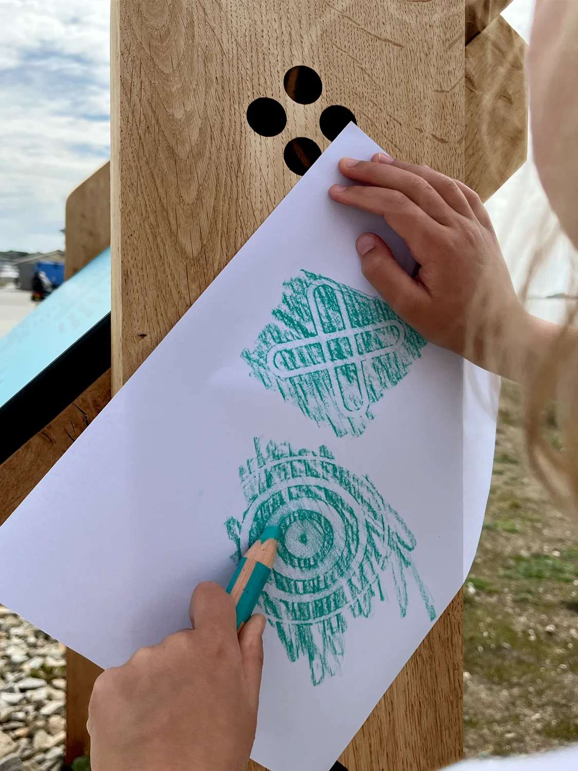 Interpretation design for Gwelen, a public artwork in Mount’s Bay, Cornwall, UK, by artist Emma Smith.