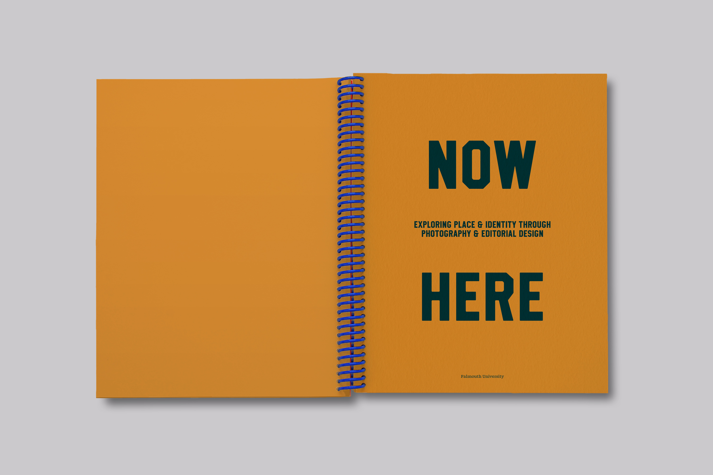 Collaborative publication design exploring place and identity through photography and editorial design with Graphic Design students at Falmouth University.