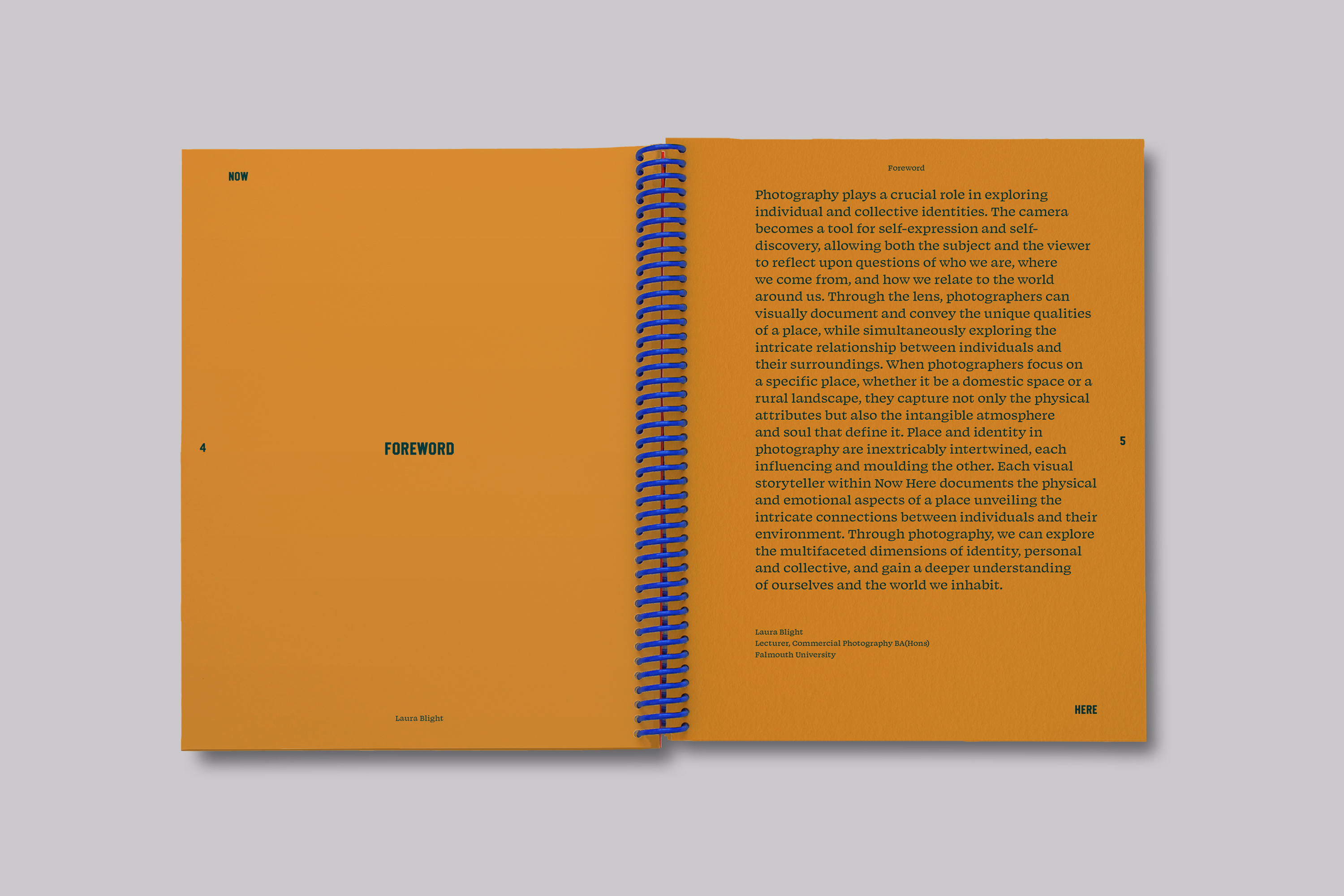 Collaborative publication design exploring place and identity through photography and editorial design with Graphic Design students at Falmouth University.