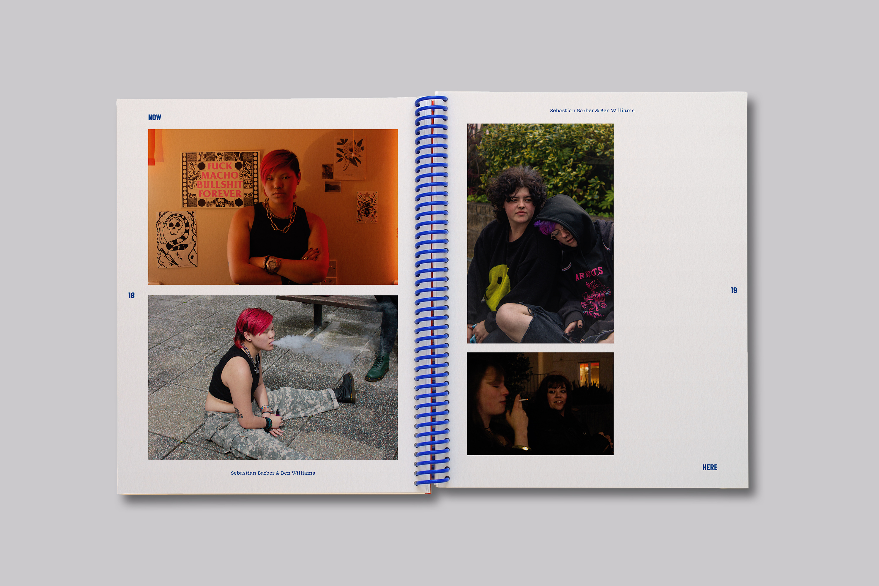 Collaborative publication design exploring place and identity through photography and editorial design with Graphic Design students at Falmouth University.