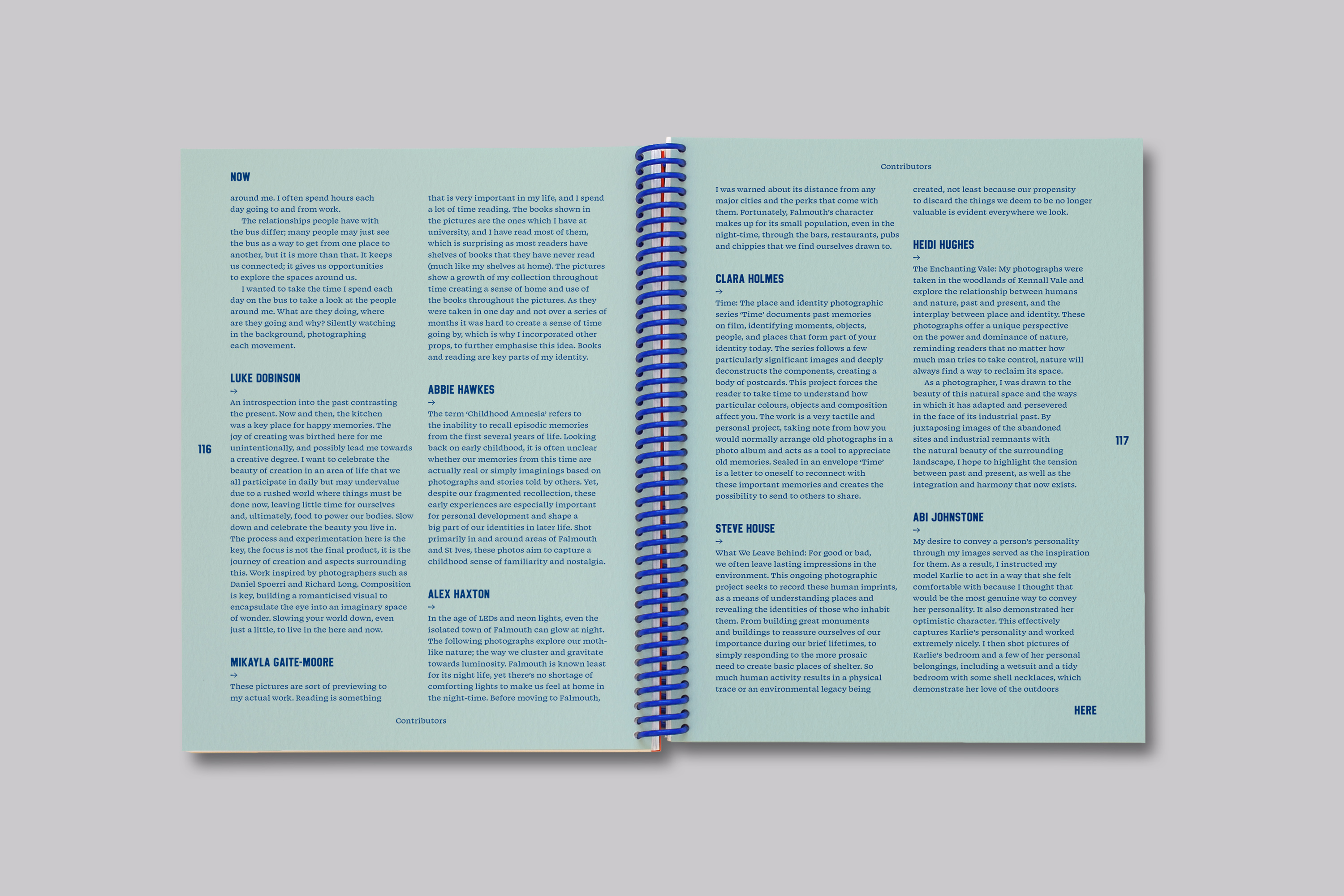 Collaborative publication design exploring place and identity through photography and editorial design with Graphic Design students at Falmouth University.