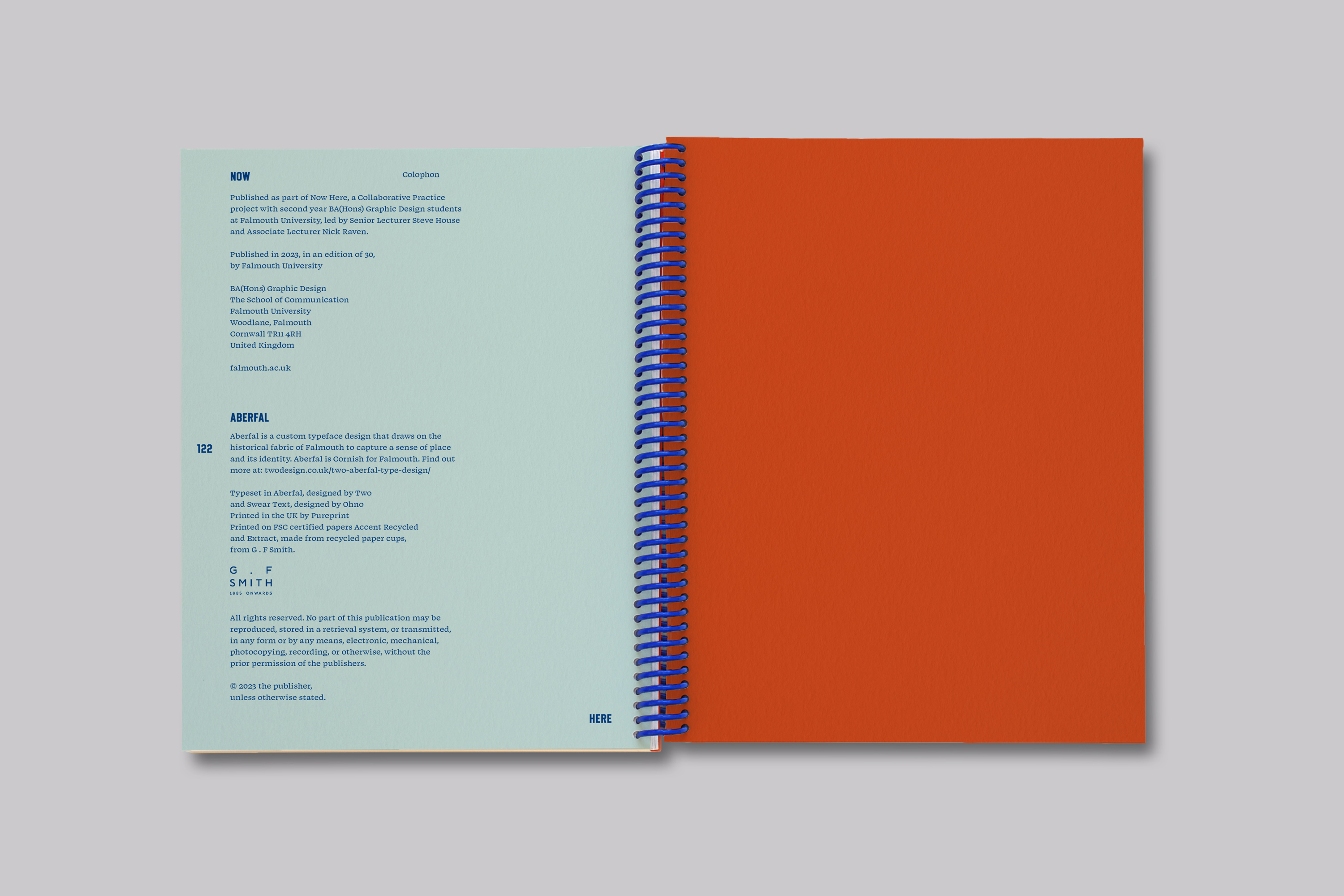 Collaborative publication design exploring place and identity through photography and editorial design with Graphic Design students at Falmouth University.