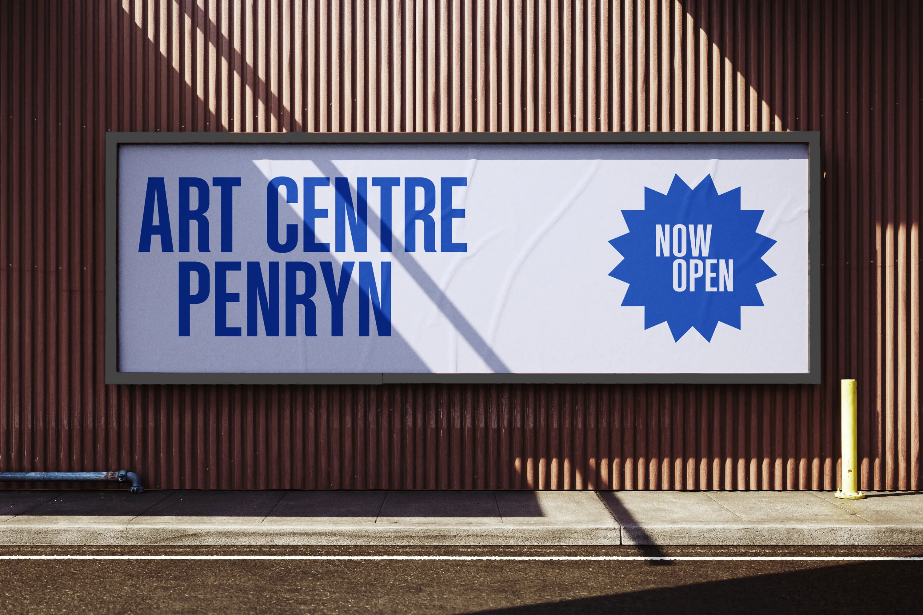 Brand identity design for Art Centre Penryn, a major new creative space for Cornwall