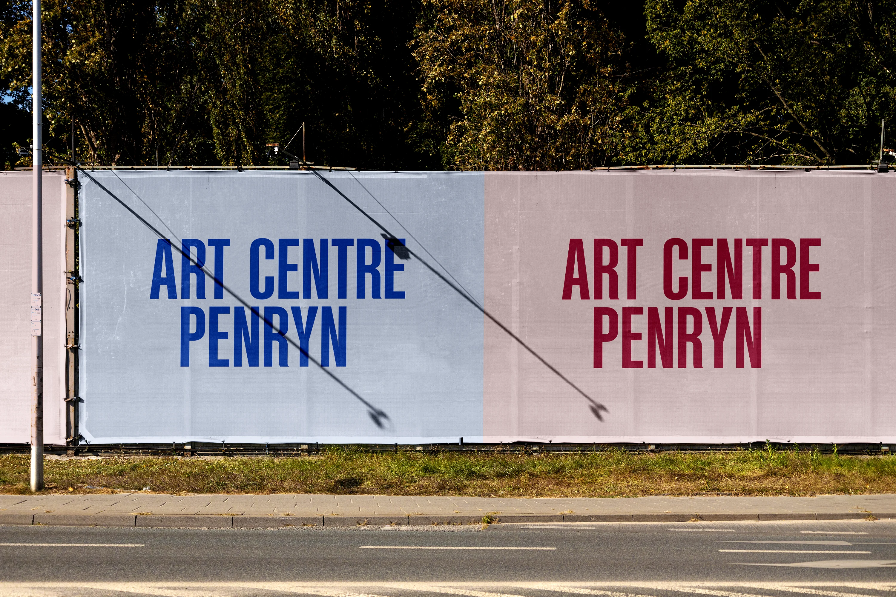 Brand identity design for Art Centre Penryn, a major new creative space for Cornwall