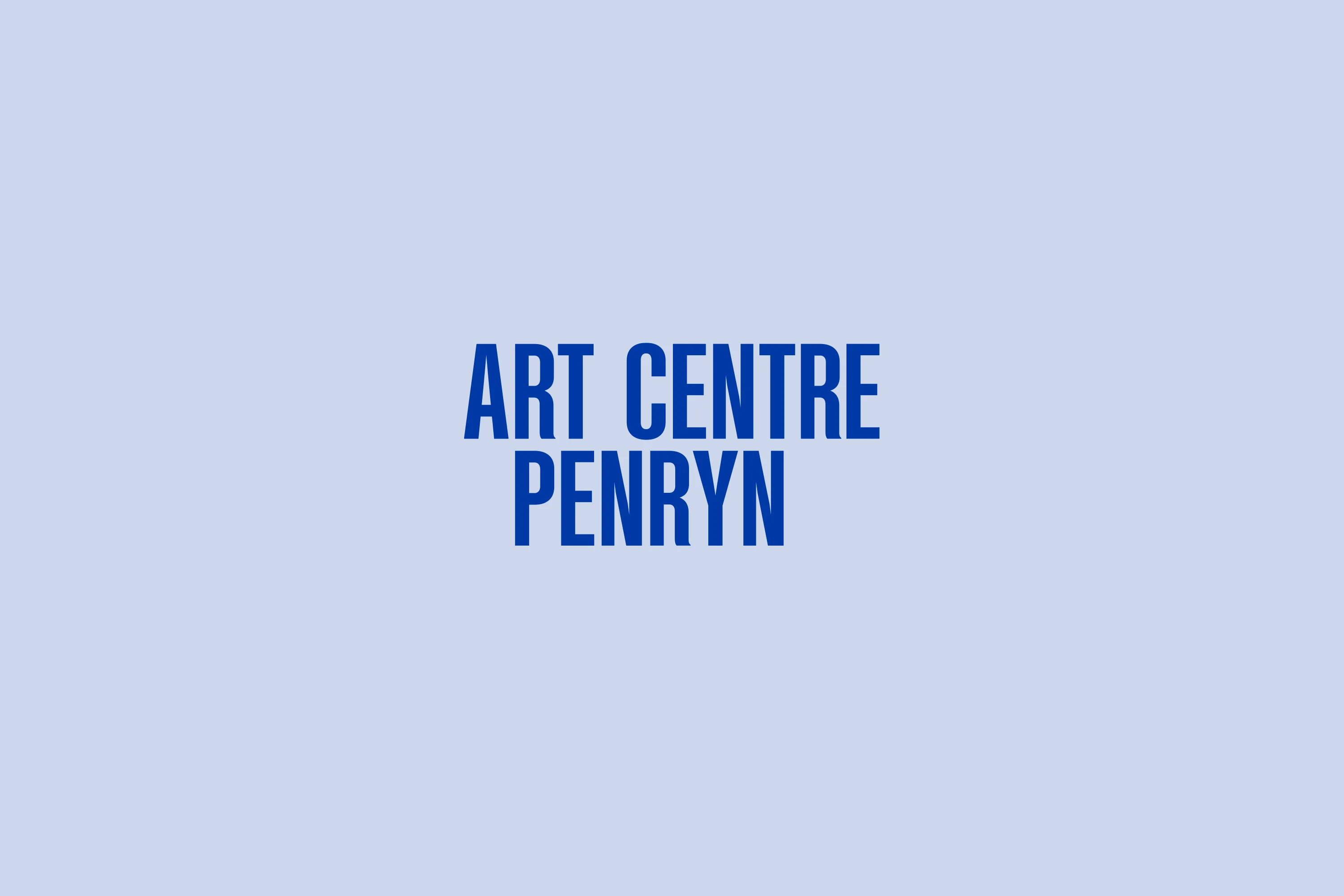 Brand identity design for Art Centre Penryn, a major new creative space for Cornwall