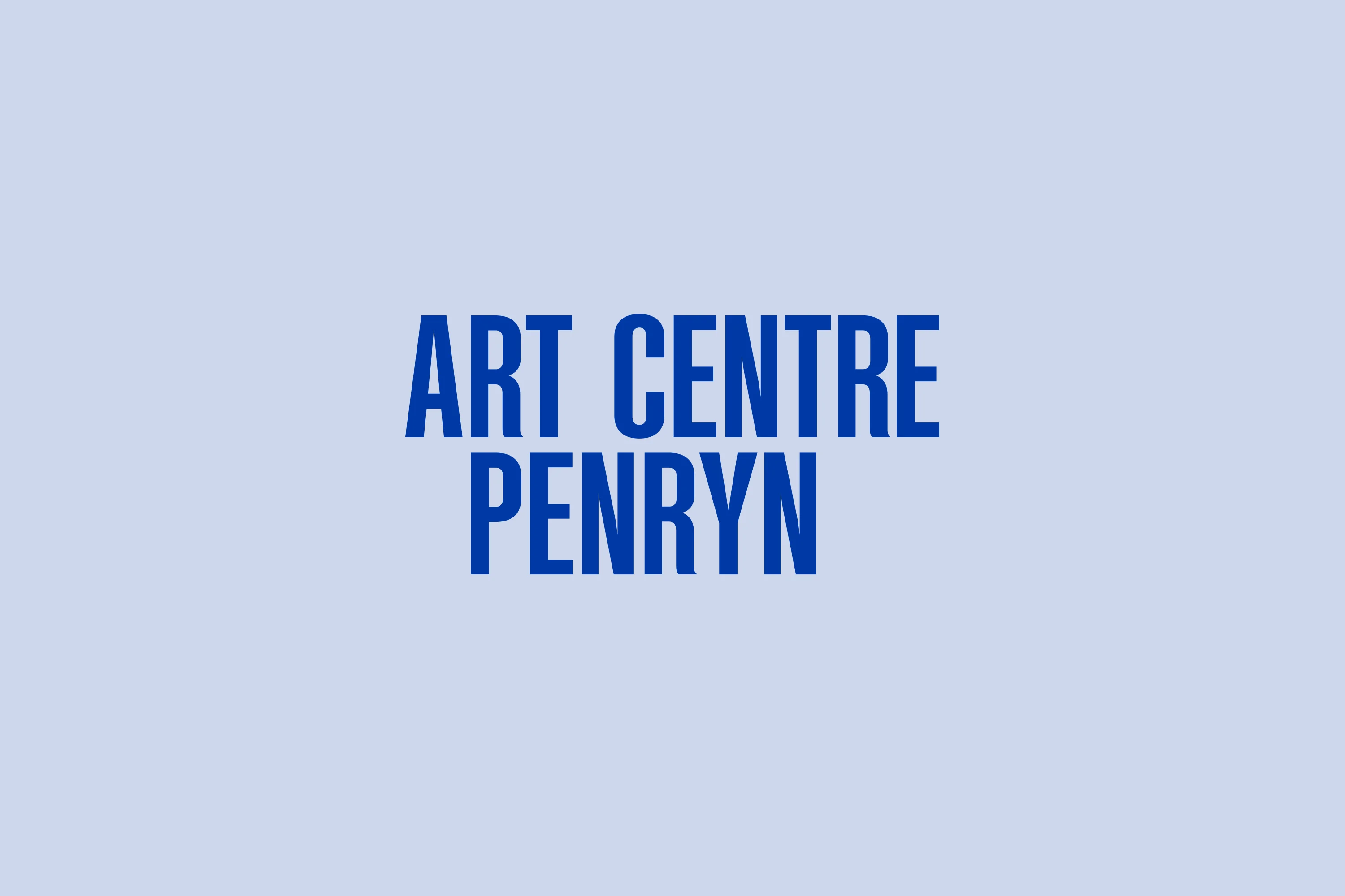 Brand identity design for Art Centre Penryn, a major new creative space for Cornwall 