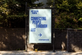Brand identity design for Art Centre Penryn, a major new creative space for Cornwall
