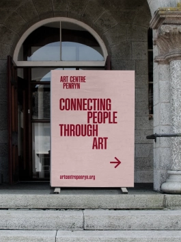 Brand identity design for Art Centre Penryn, a major new creative space for Cornwall