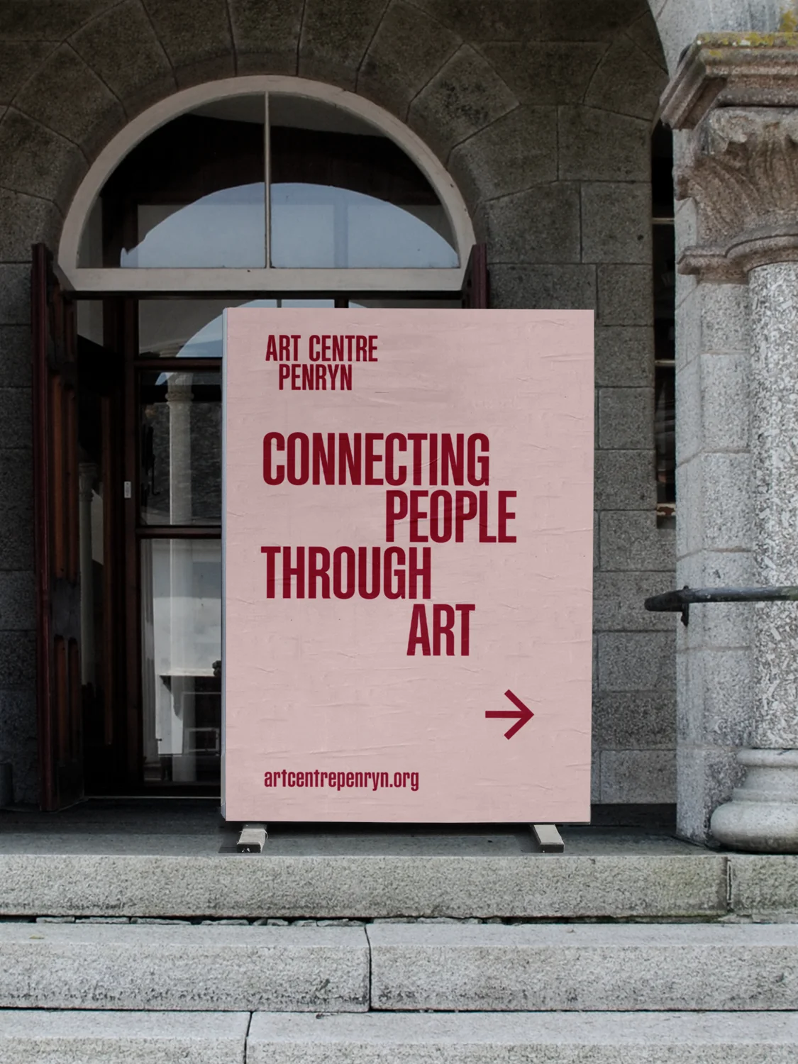 Brand identity design for Art Centre Penryn, a major new creative space for Cornwall