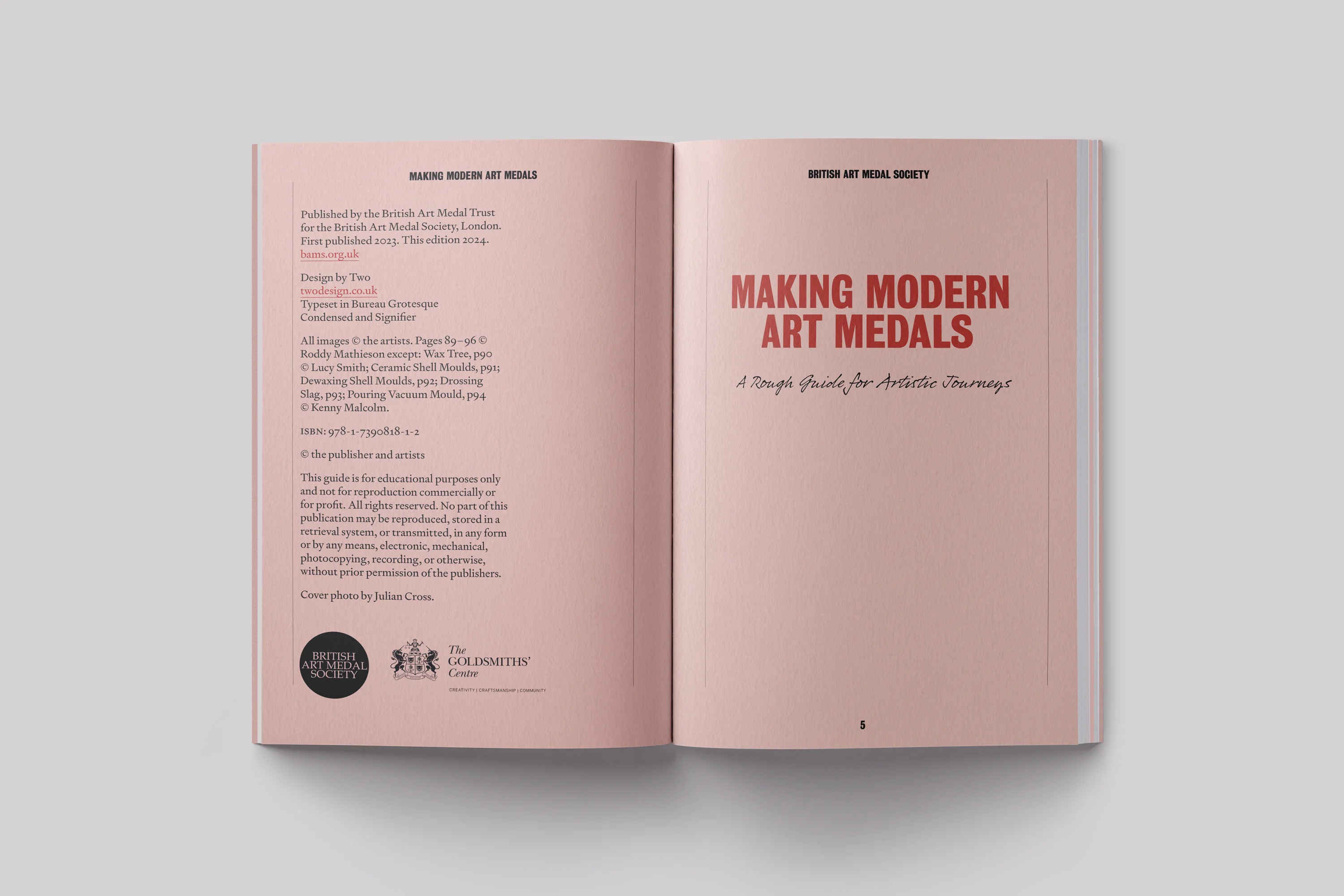 Book Design for Making Modern Art Medals, for the British Art Medal Society at the British Museum
