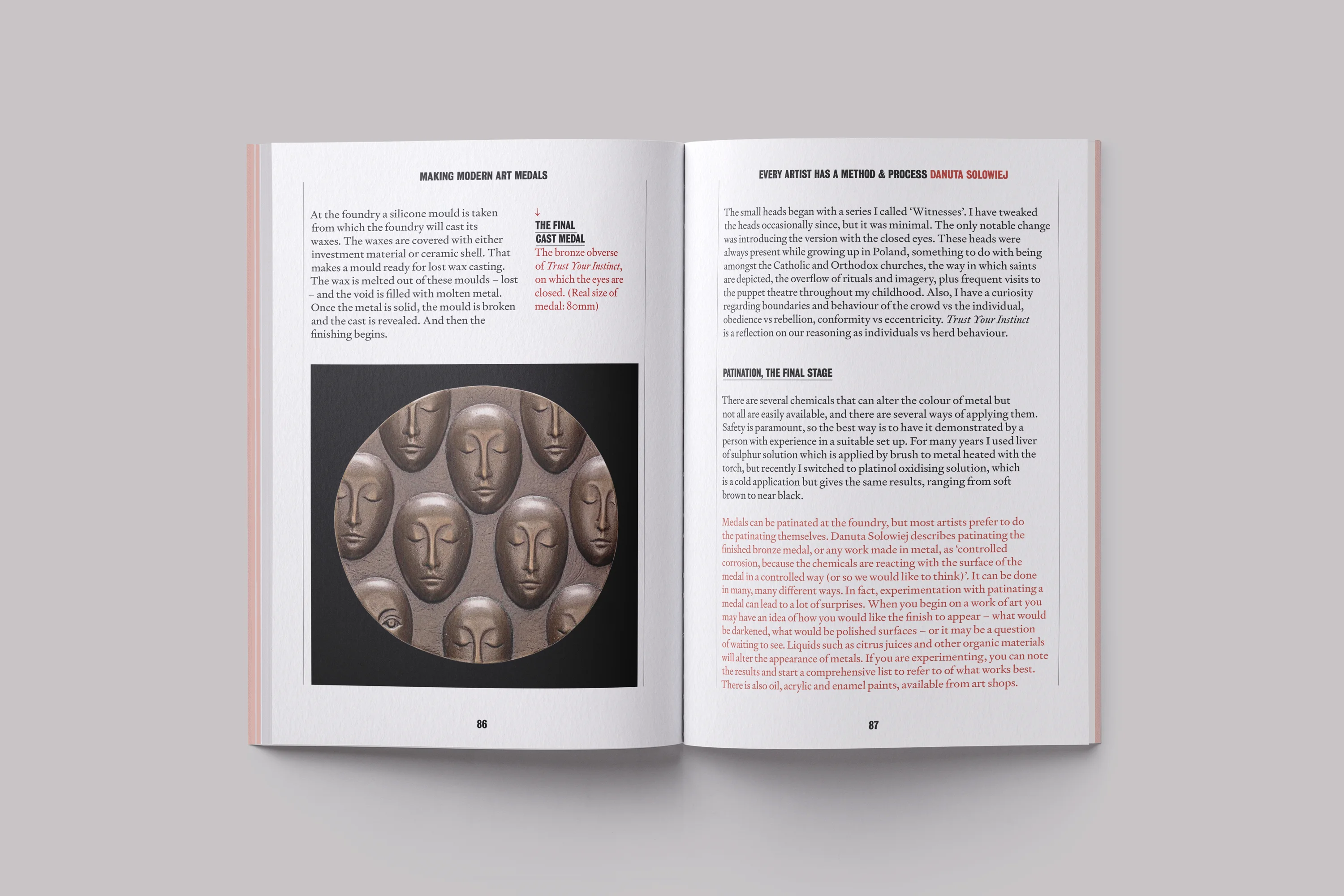 Book Design for Making Modern Art Medals, for the British Art Medal Society at the British Museum