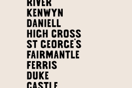 Custom typeface design inspired by the historical fabric of the city of Truro, in Cornwall, UK