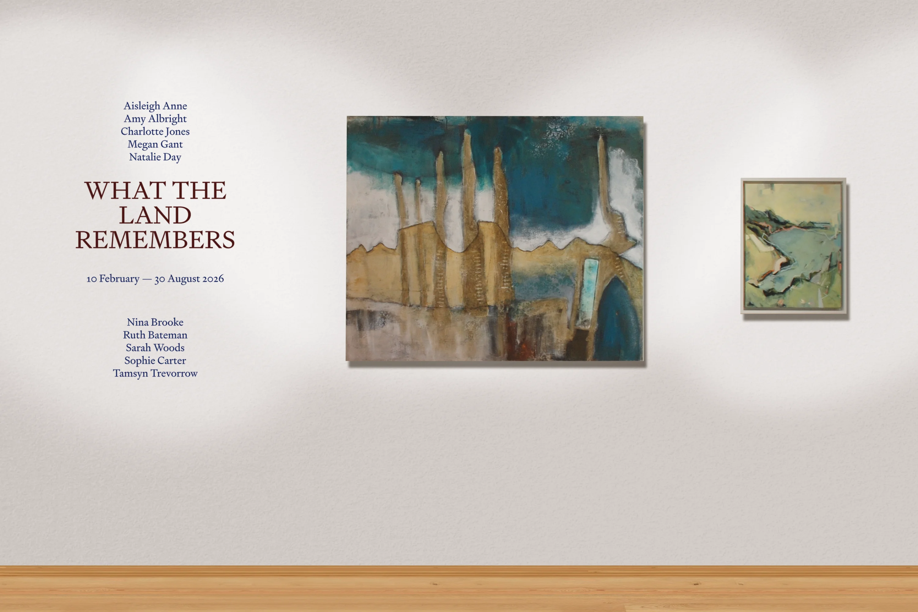 Exhibition interpretation design for What The Land Remembers at Cornwall Museum & Art Gallery, in Truro Cornwall