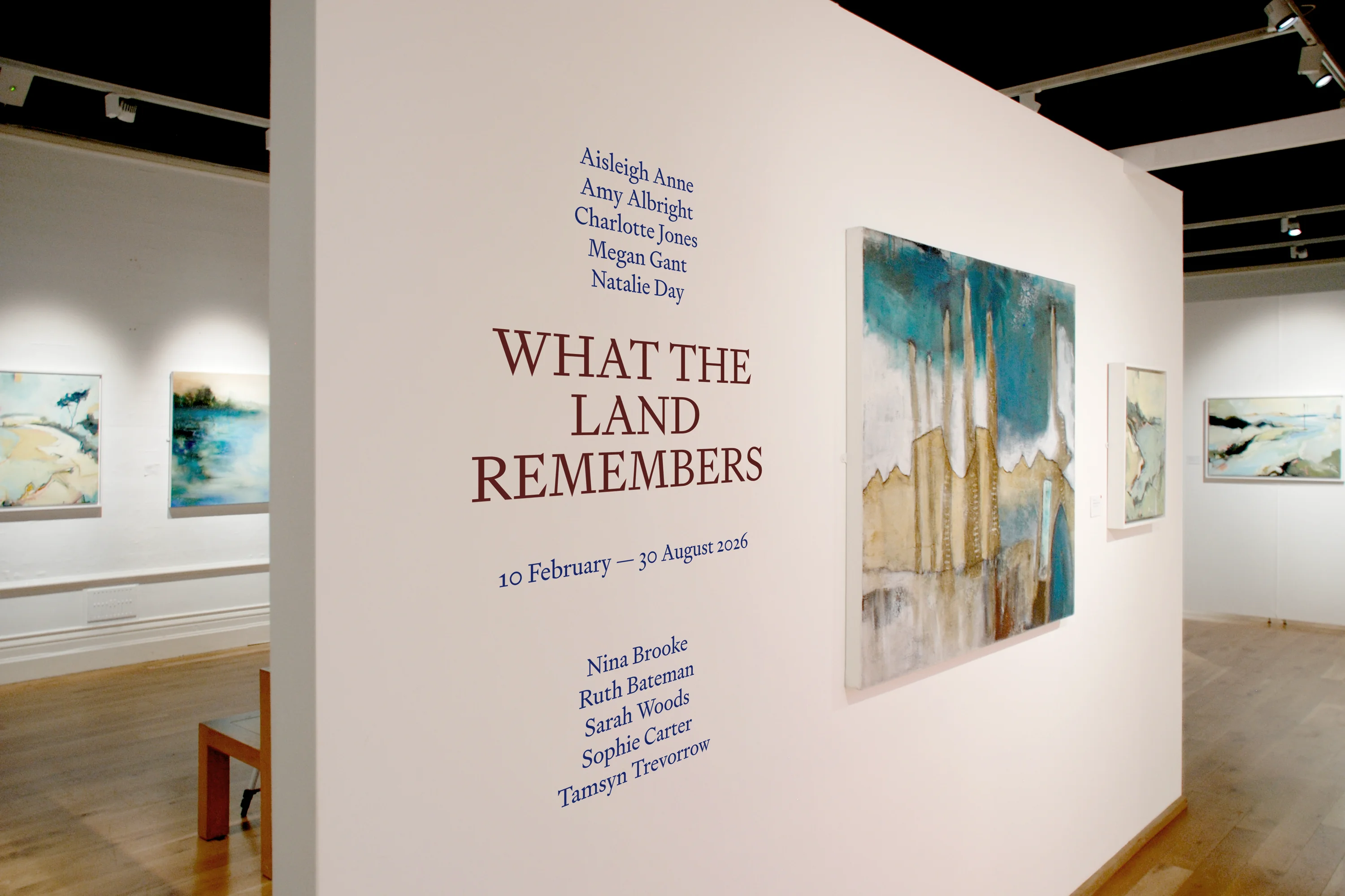 Exhibition interpretation design for What The Land Remembers at Cornwall Museum & Art Gallery, in Truro Cornwall 