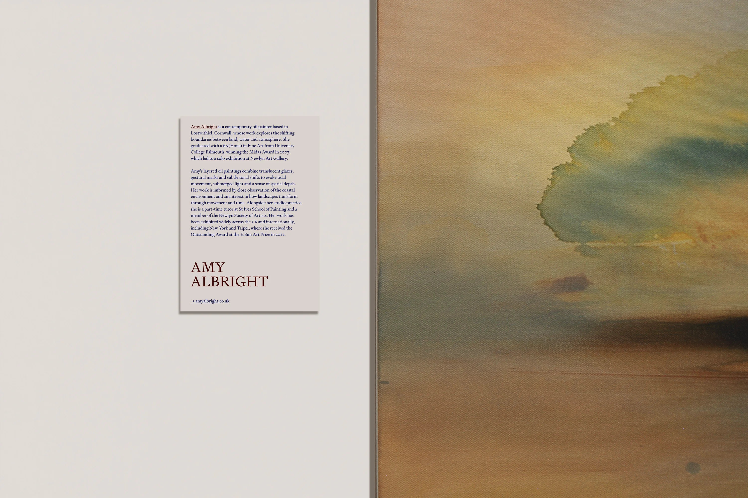 Exhibition interpretation design for What The Land Remembers at Cornwall Museum & Art Gallery, in Truro Cornwall