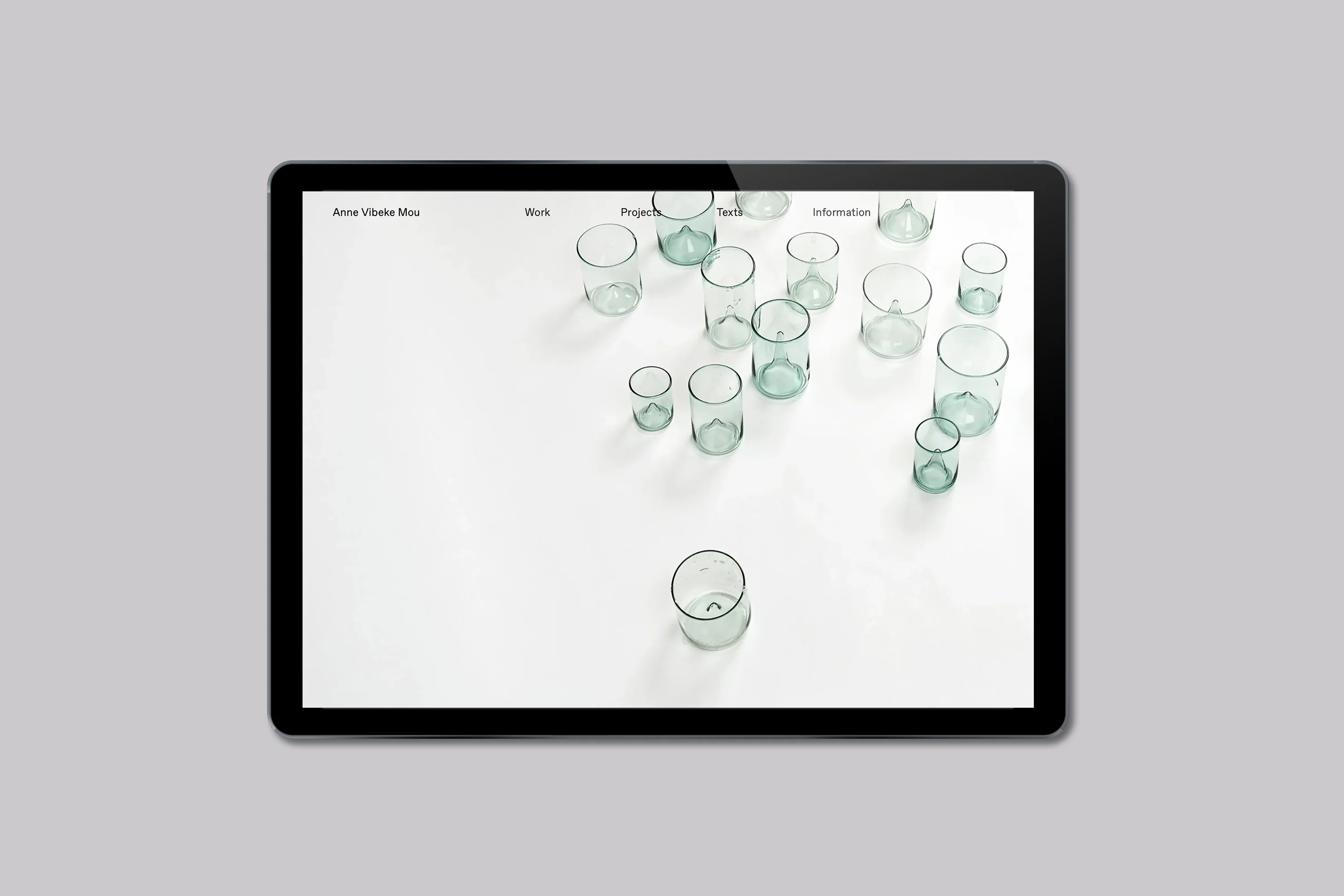 Website Design for contemporary artist Anne Vibeke Mou 