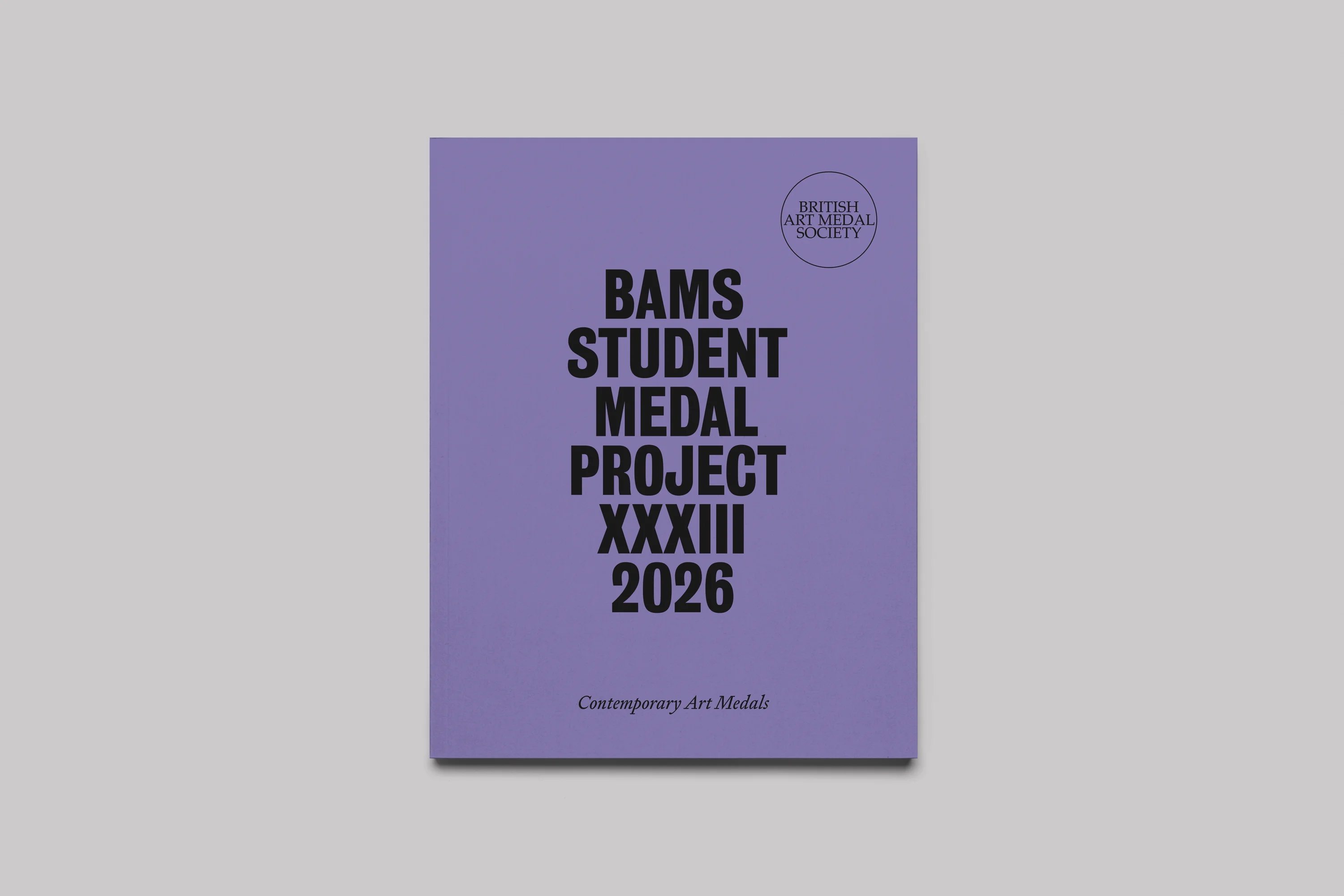 Catalogue Design and Art Direction for the Student Medal Project for the British Art Medal Society at the British Museum 