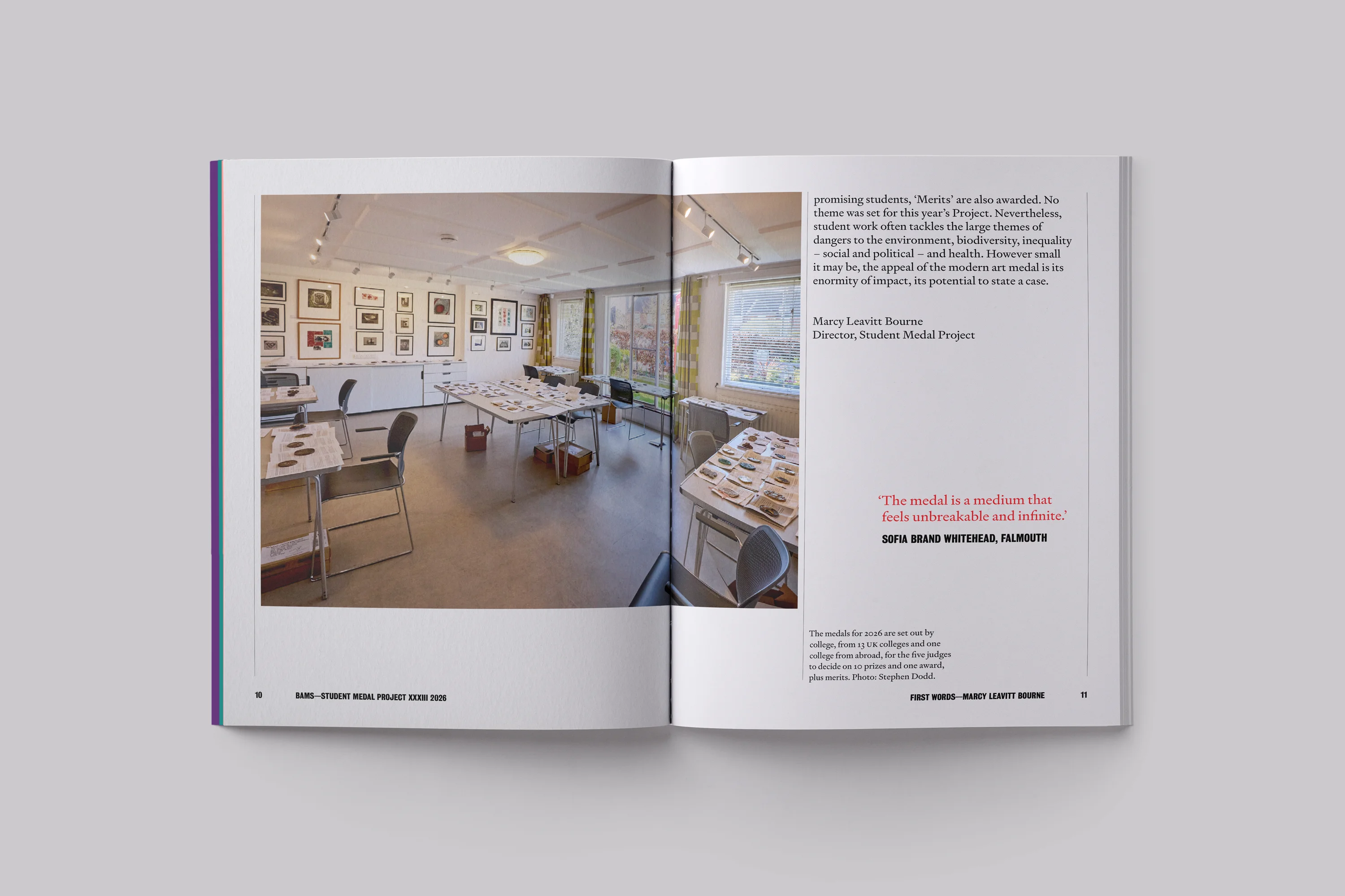 Catalogue Design and Art Direction for the Student Medal Project for the British Art Medal Society at the British Museum 